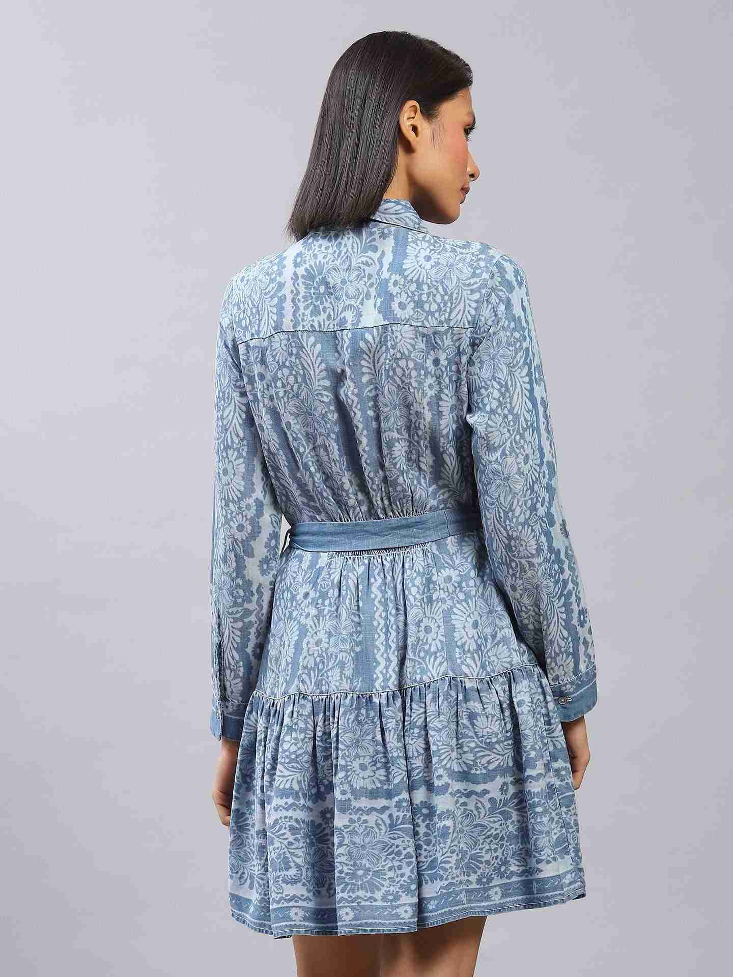 Blue Dorian Shirt Dress