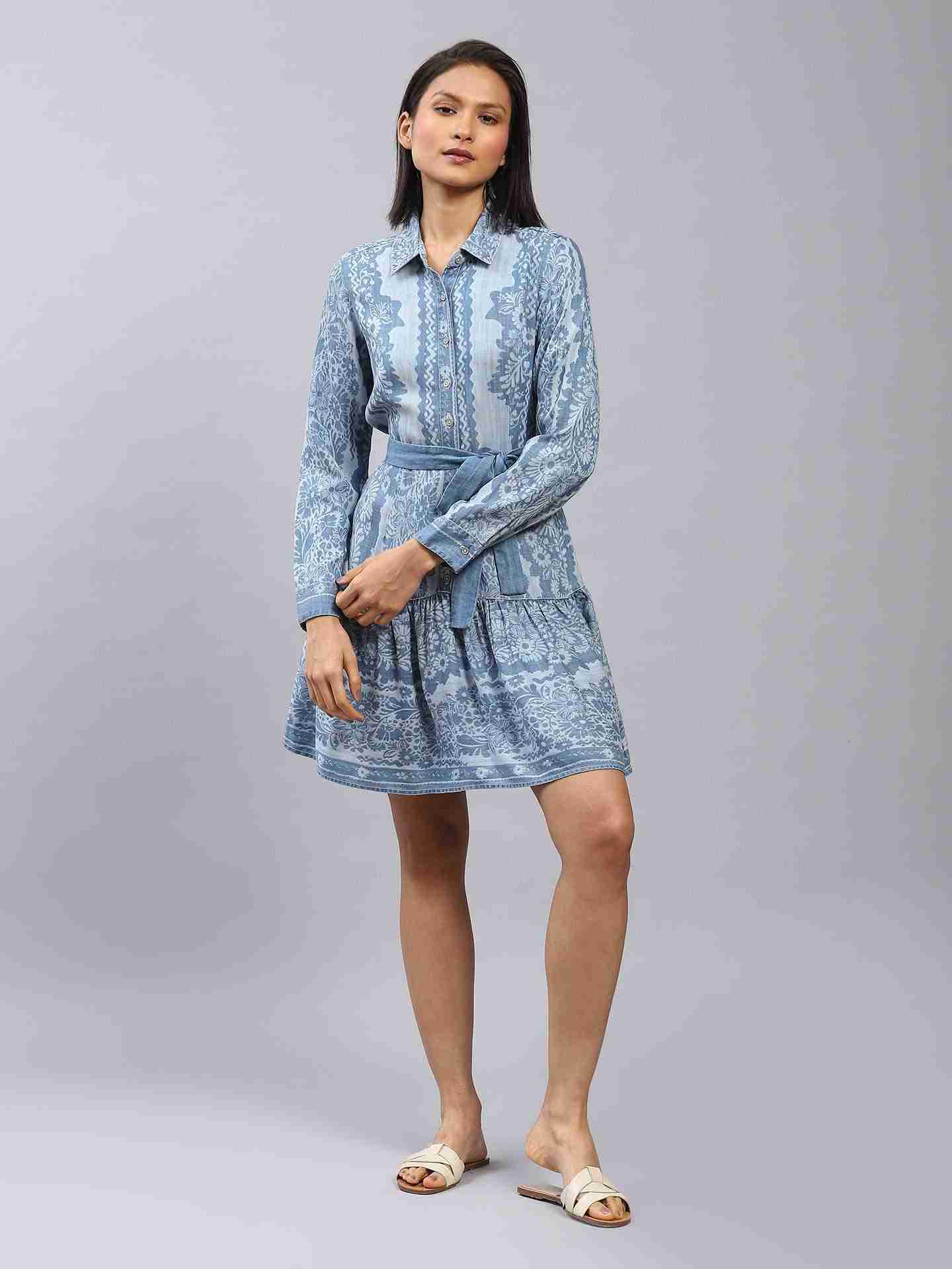 Blue Dorian Shirt Dress