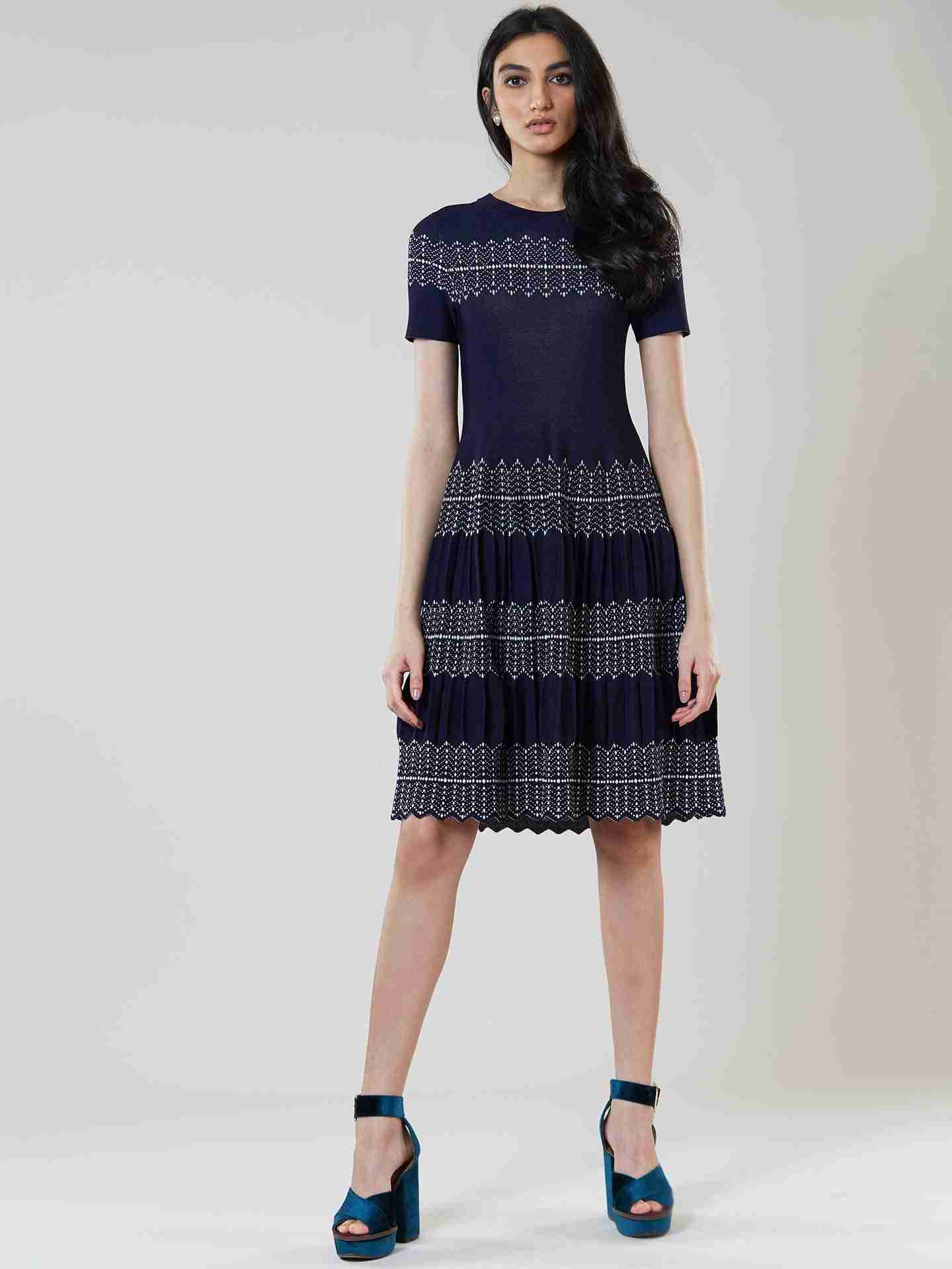 Navy Winter Soiree Dress