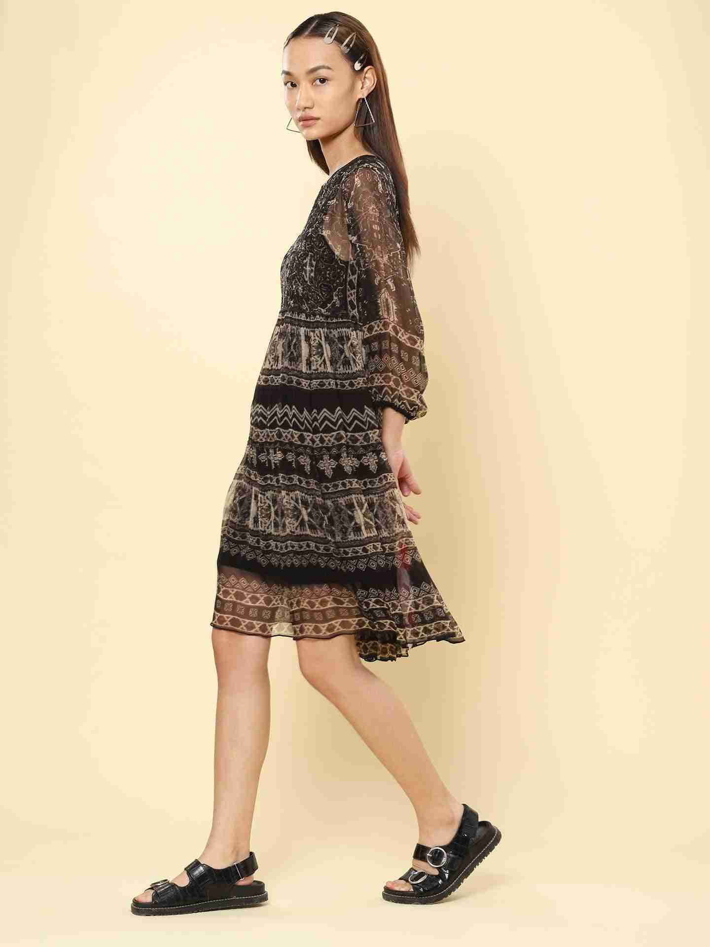 Black Ahura Shift Dress