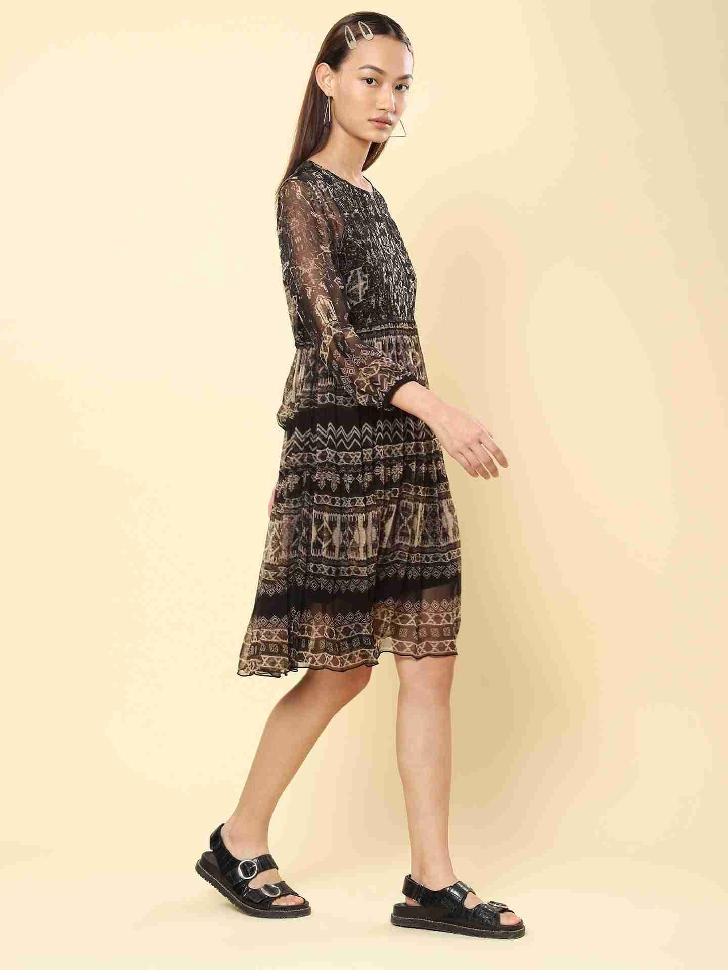 Black Ahura Shift Dress