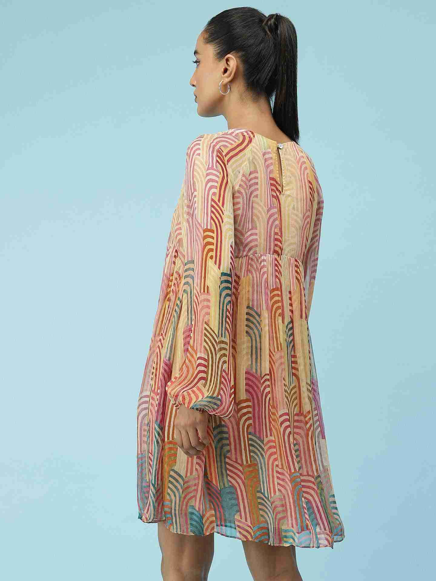 Multi Trippy Tales Shift Dress