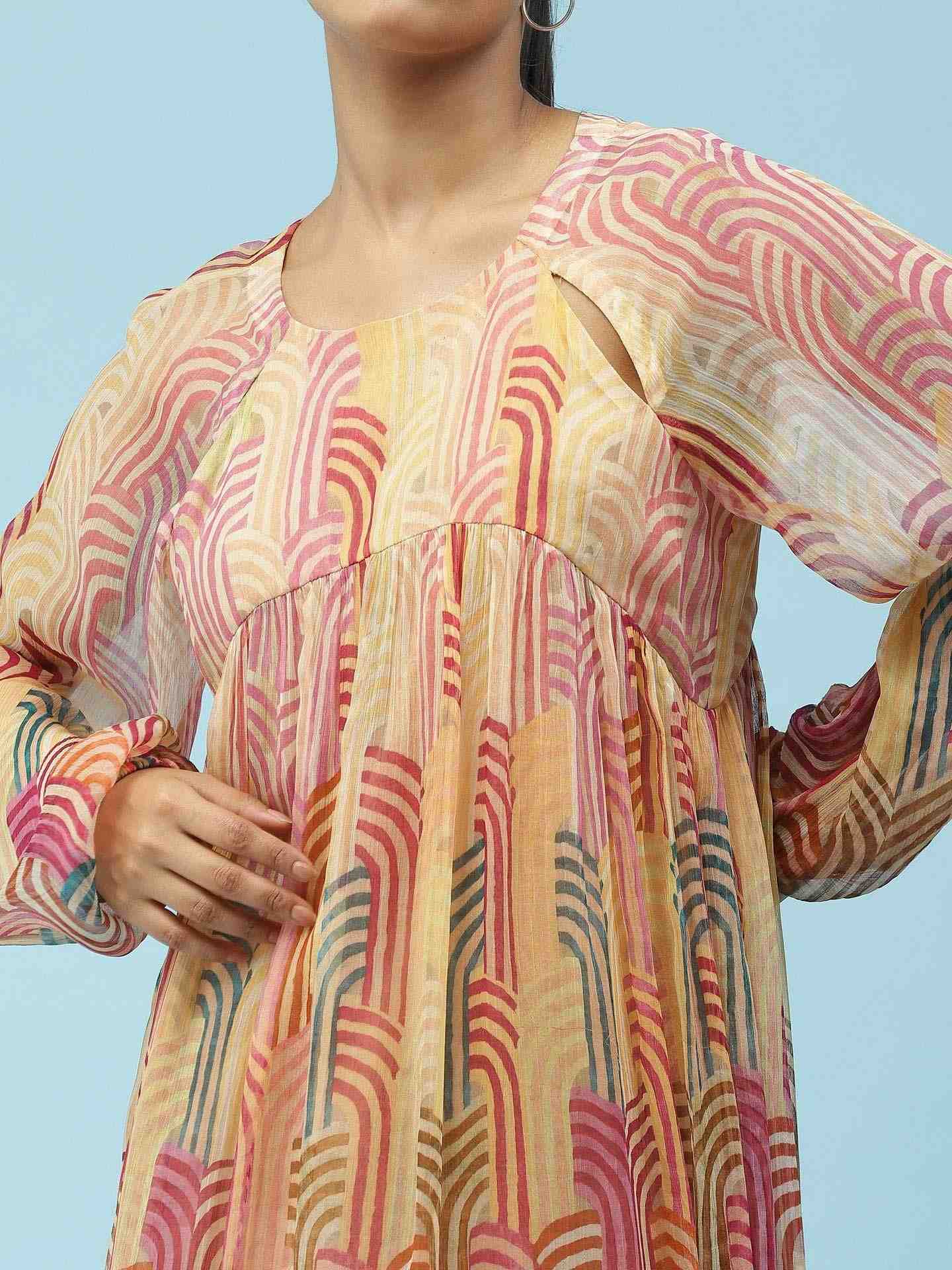 Multi Trippy Tales Shift Dress