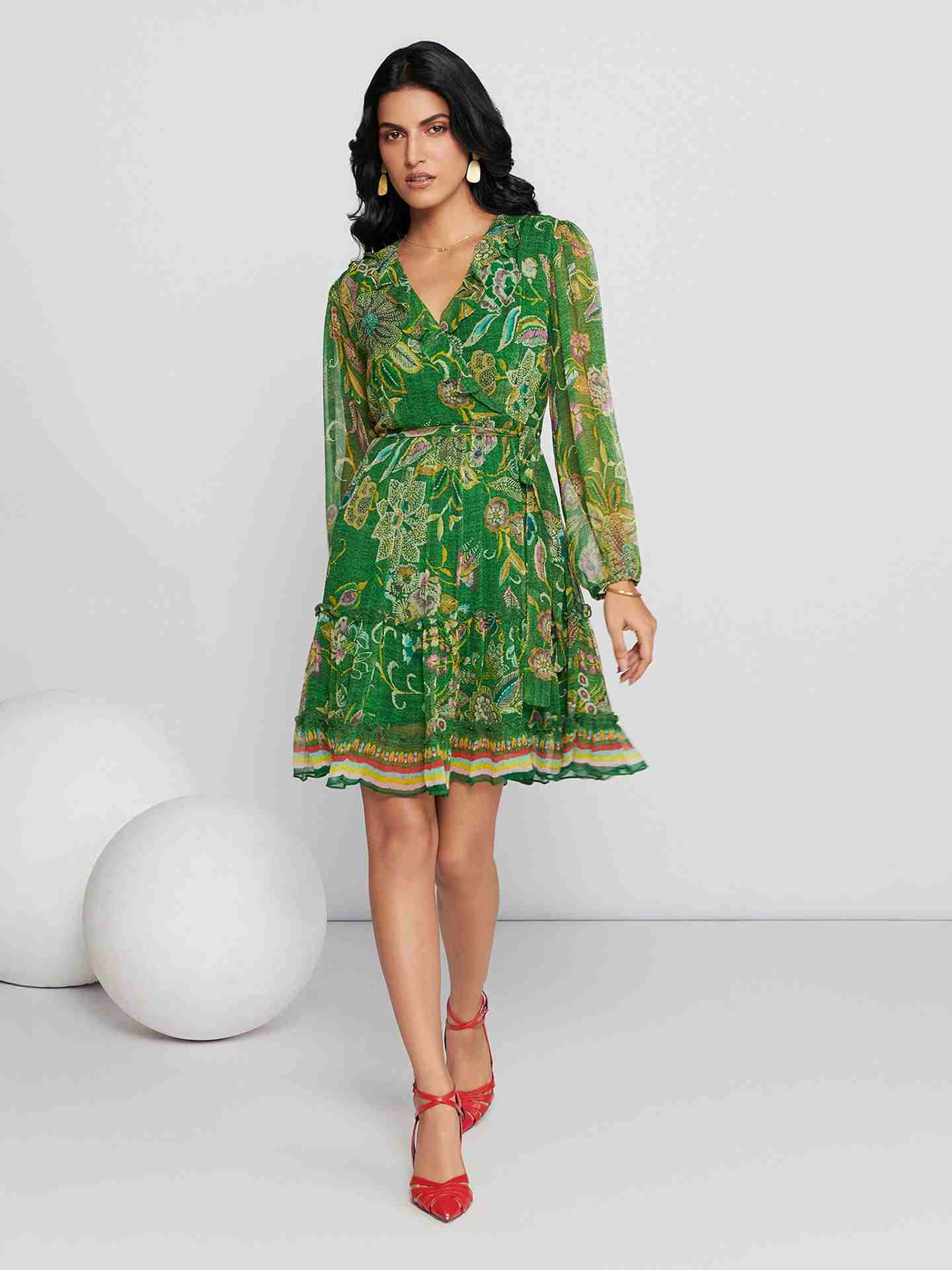 Green Alanna Short Dress