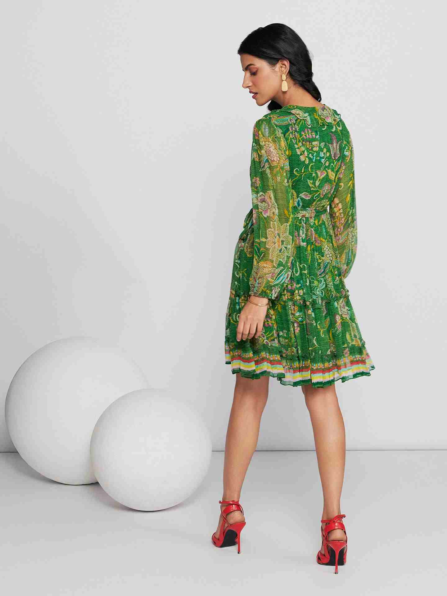 Green Alanna Short Dress