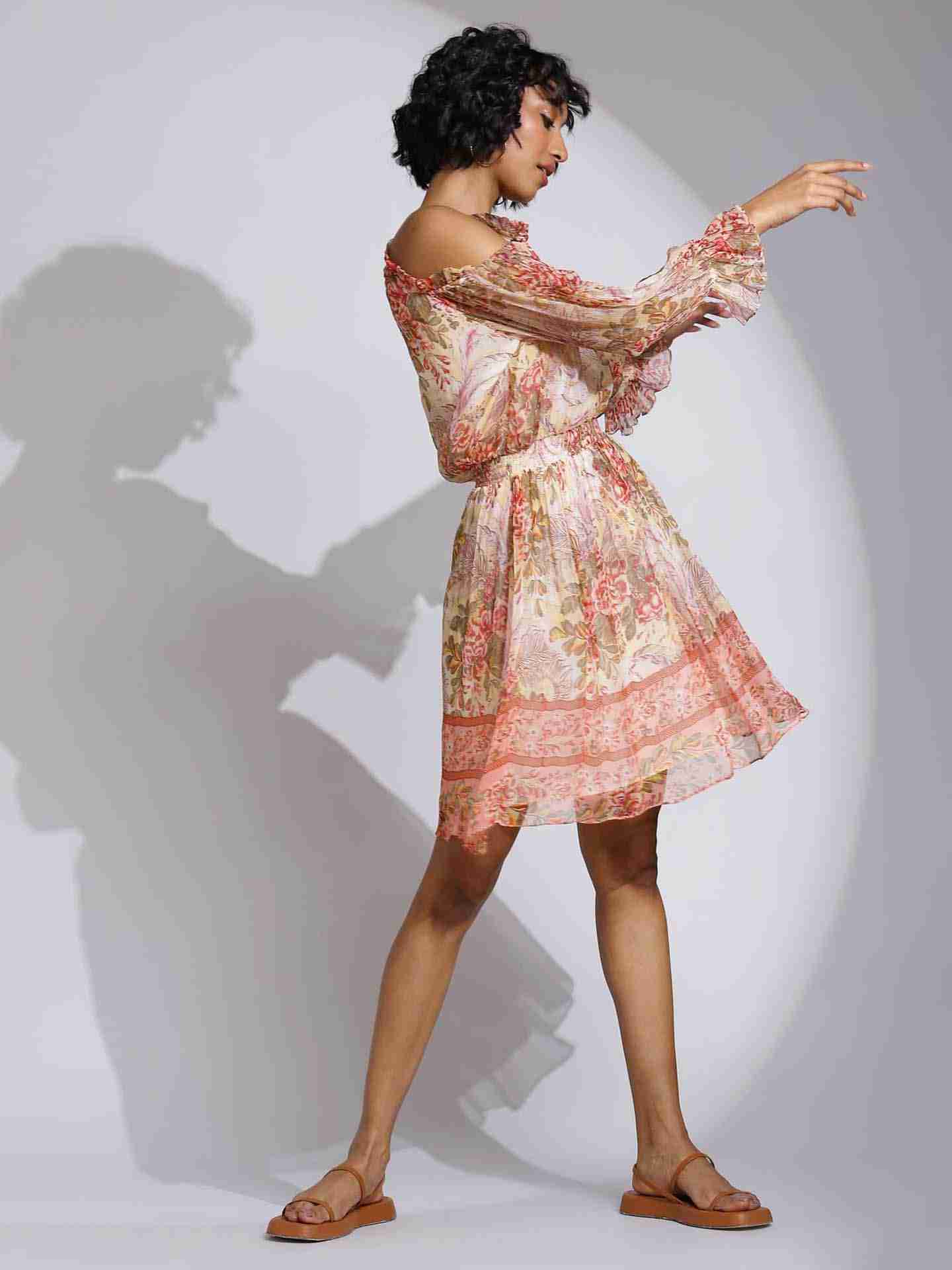 Peach Rosa Dress