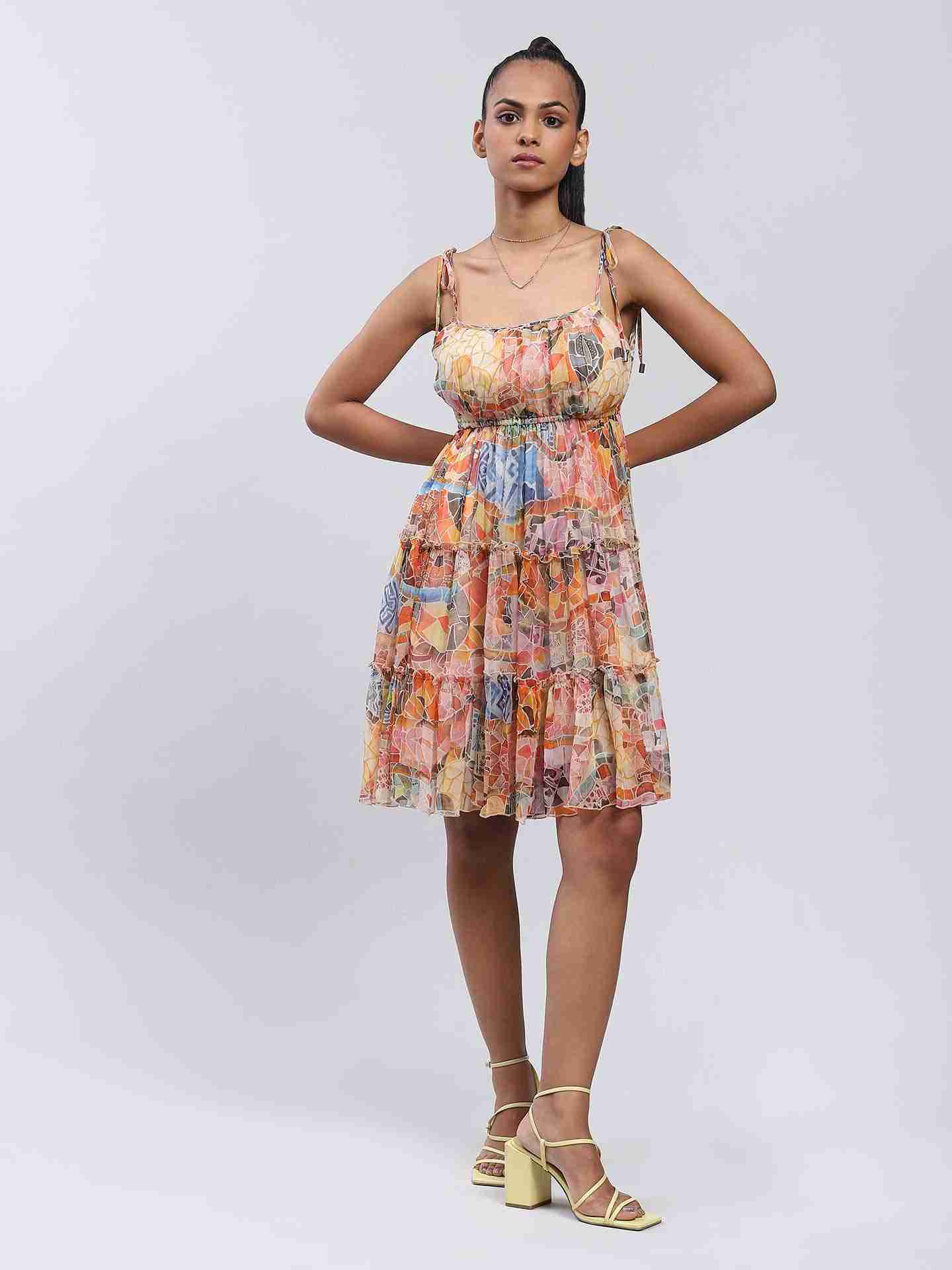 Multi Gaudi Mosaic Dress