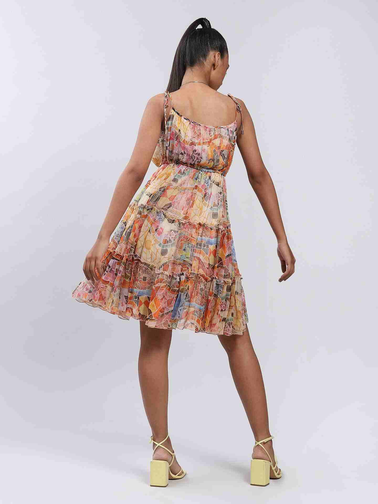 Multi Gaudi Mosaic Dress