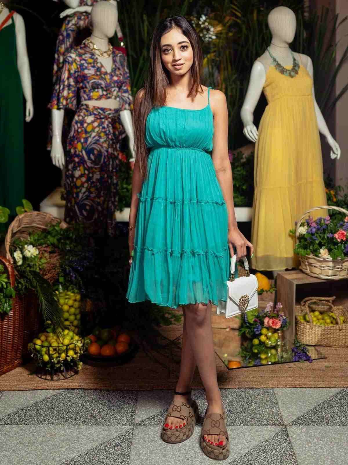 Teal Calev Skater Dress