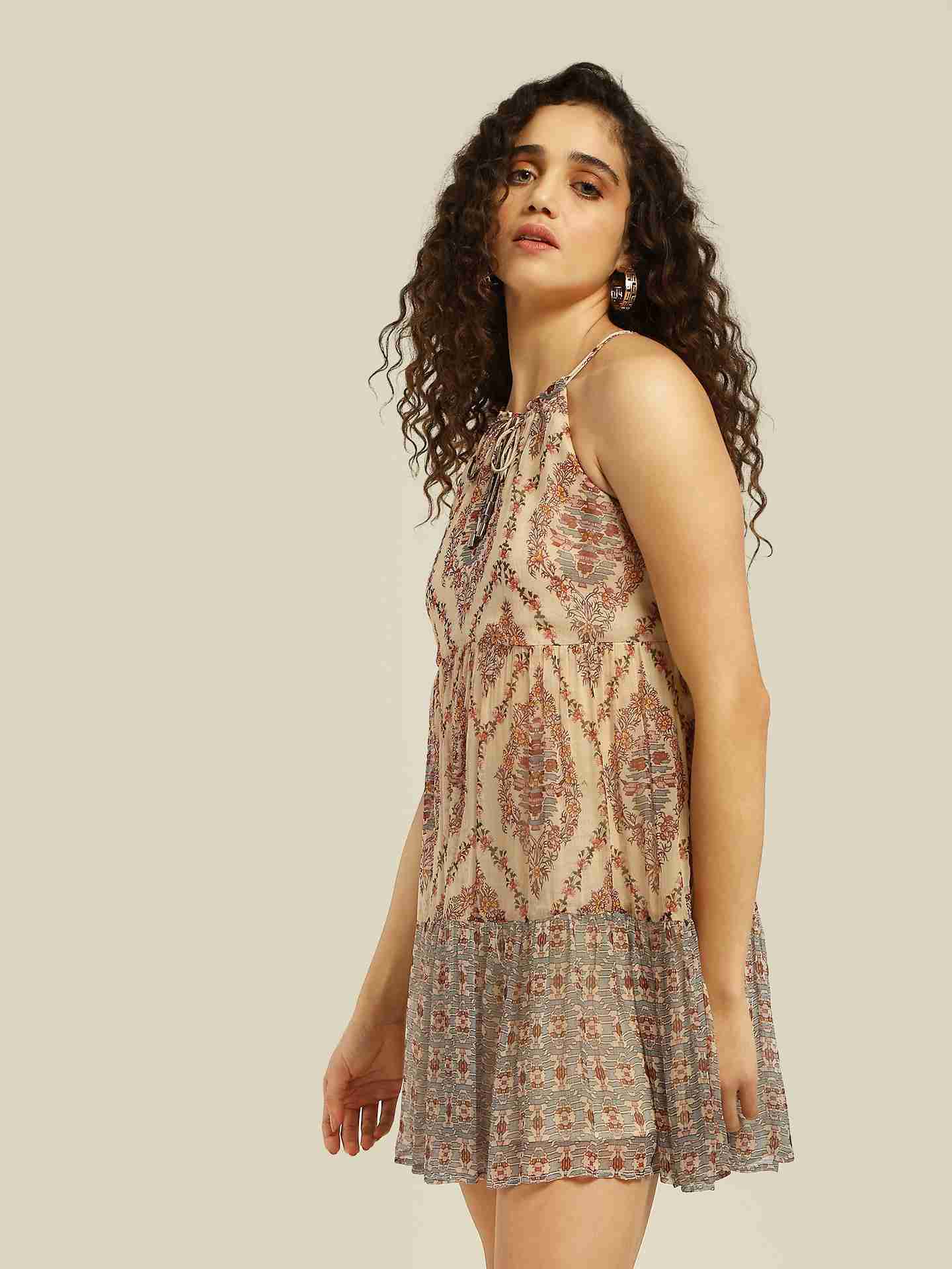 Ecru Caprese Short Dress