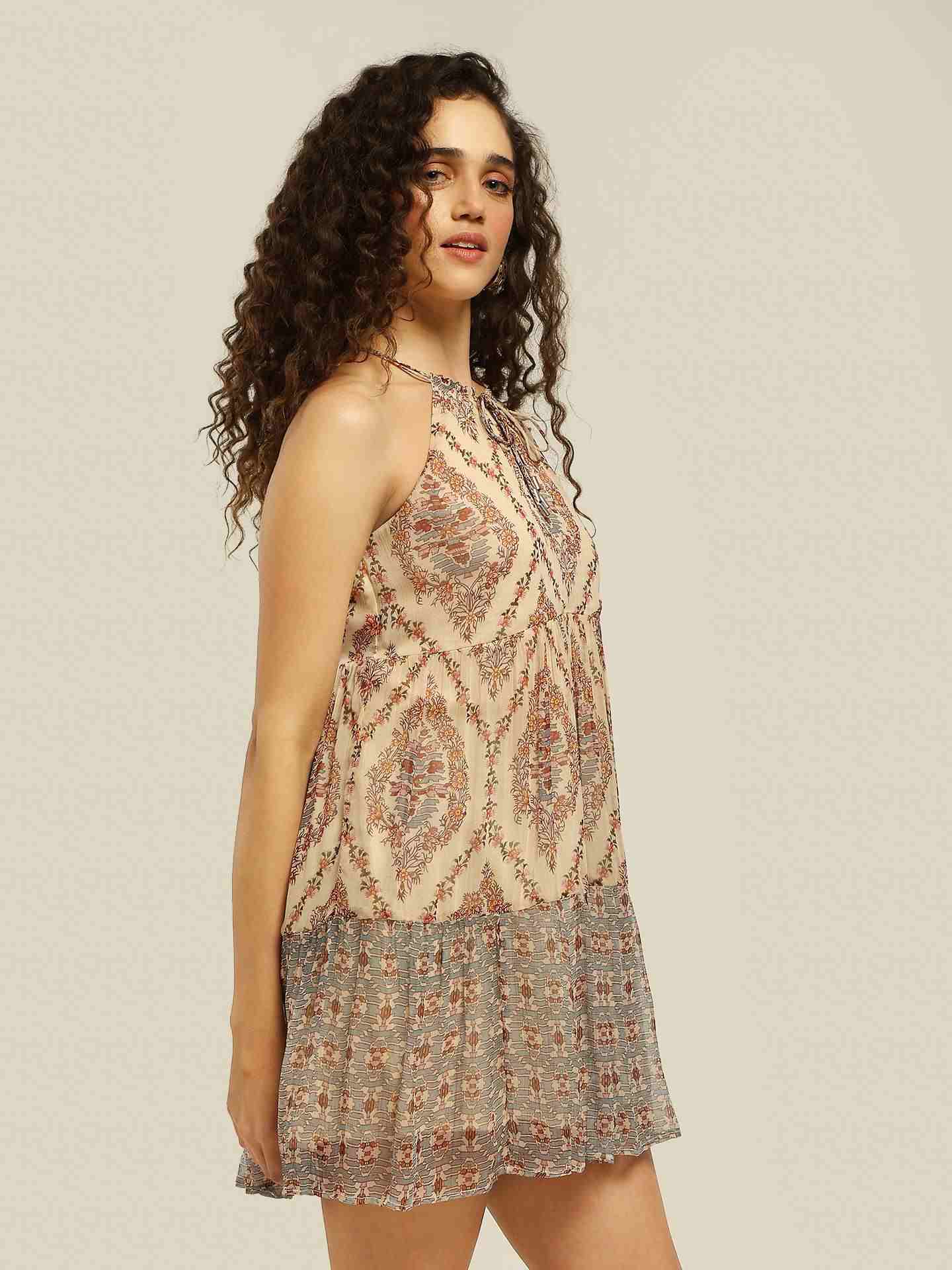 Ecru Caprese Short Dress