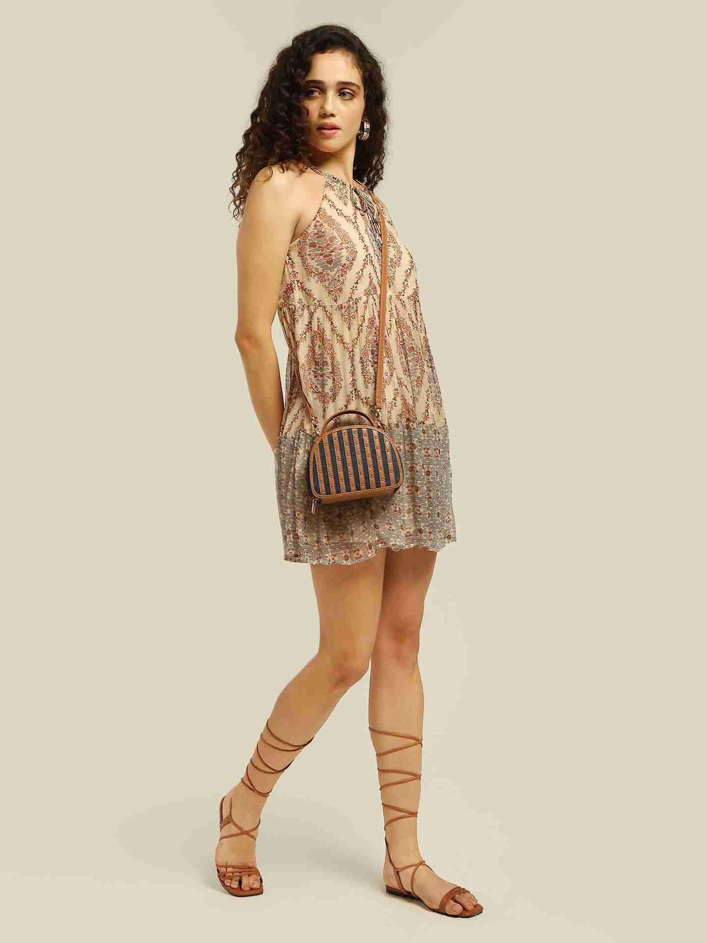 Ecru Caprese Short Dress