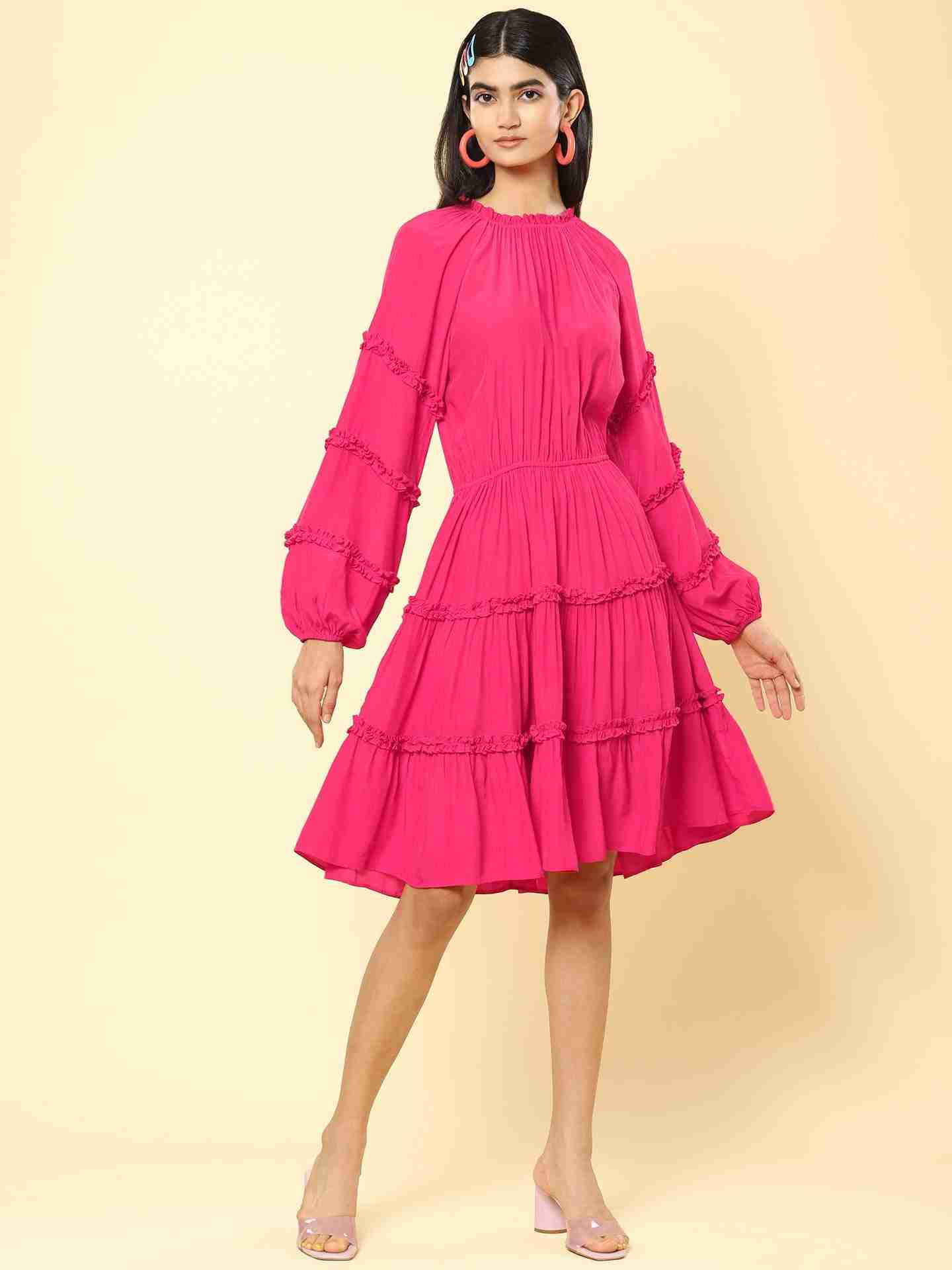 Fuschia Vintage Duet Dress
