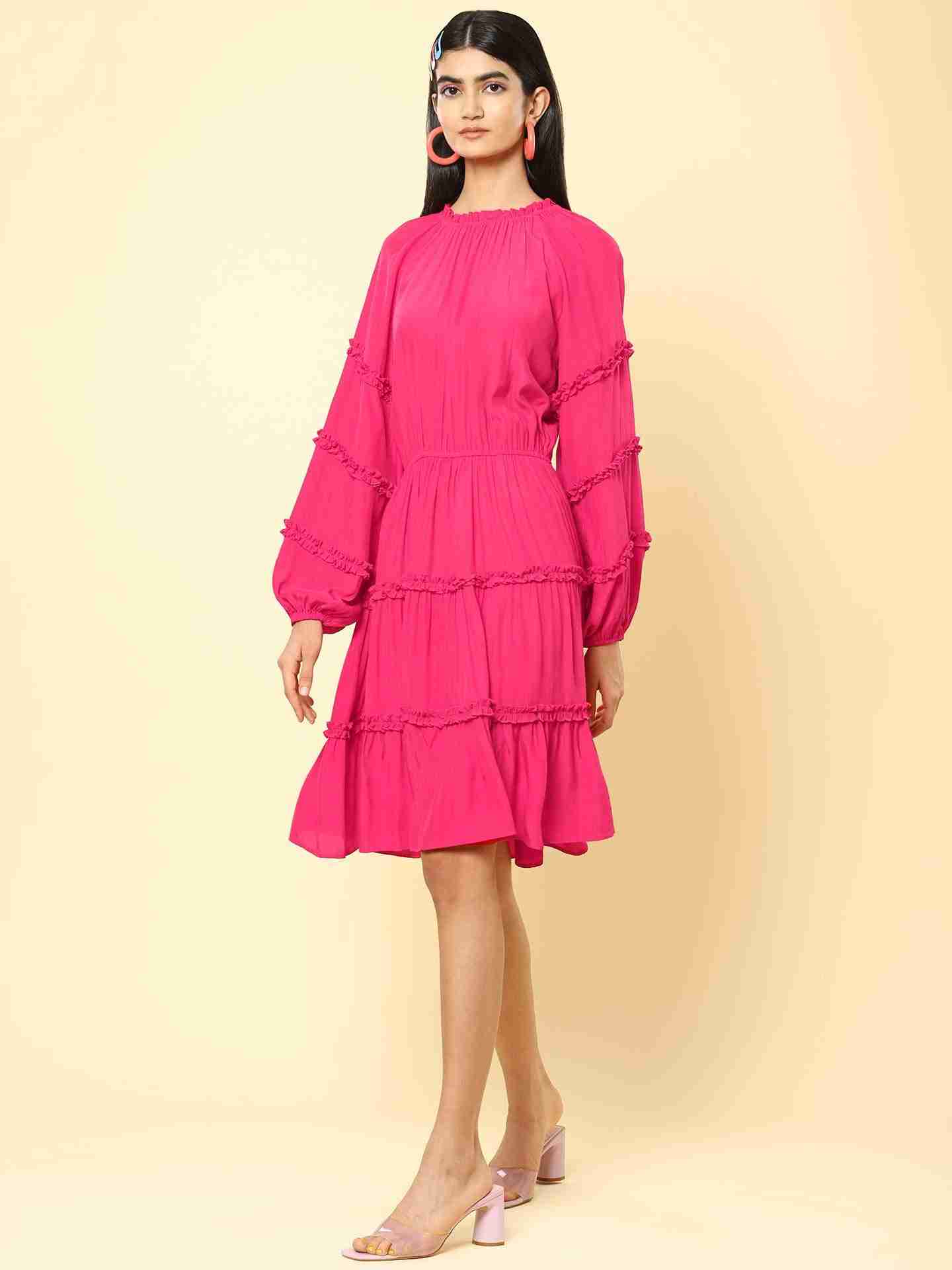 Fuschia Vintage Duet Dress