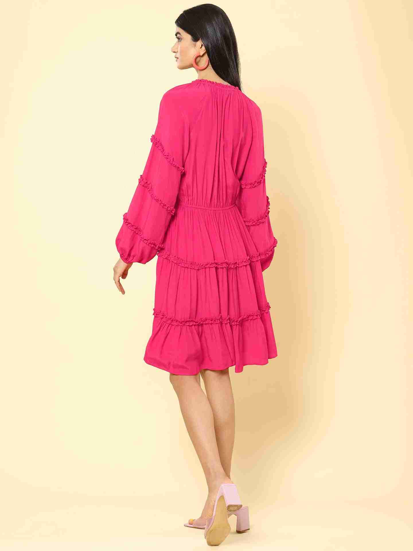 Fuschia Vintage Duet Dress