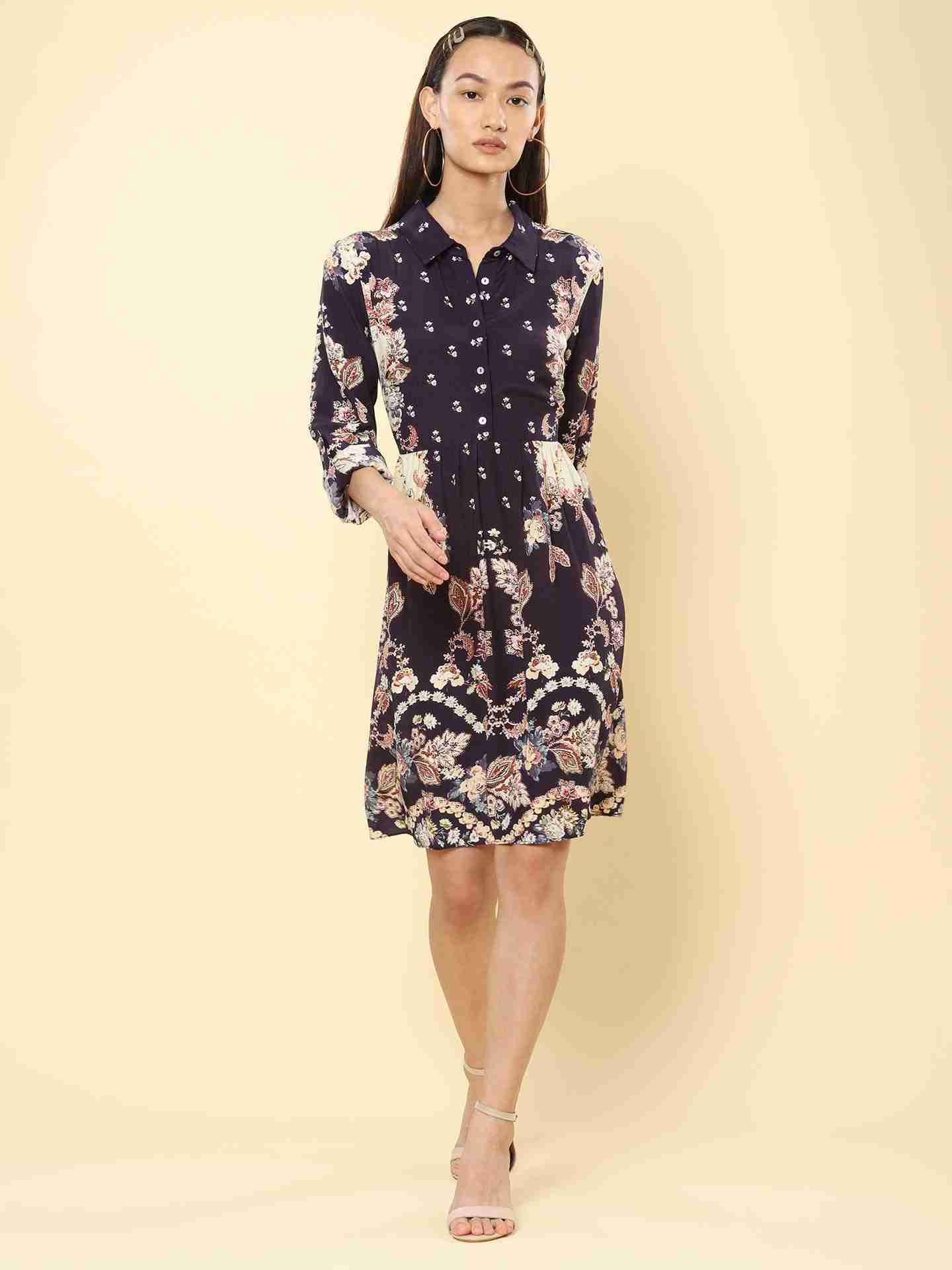 Black Rosette Dress