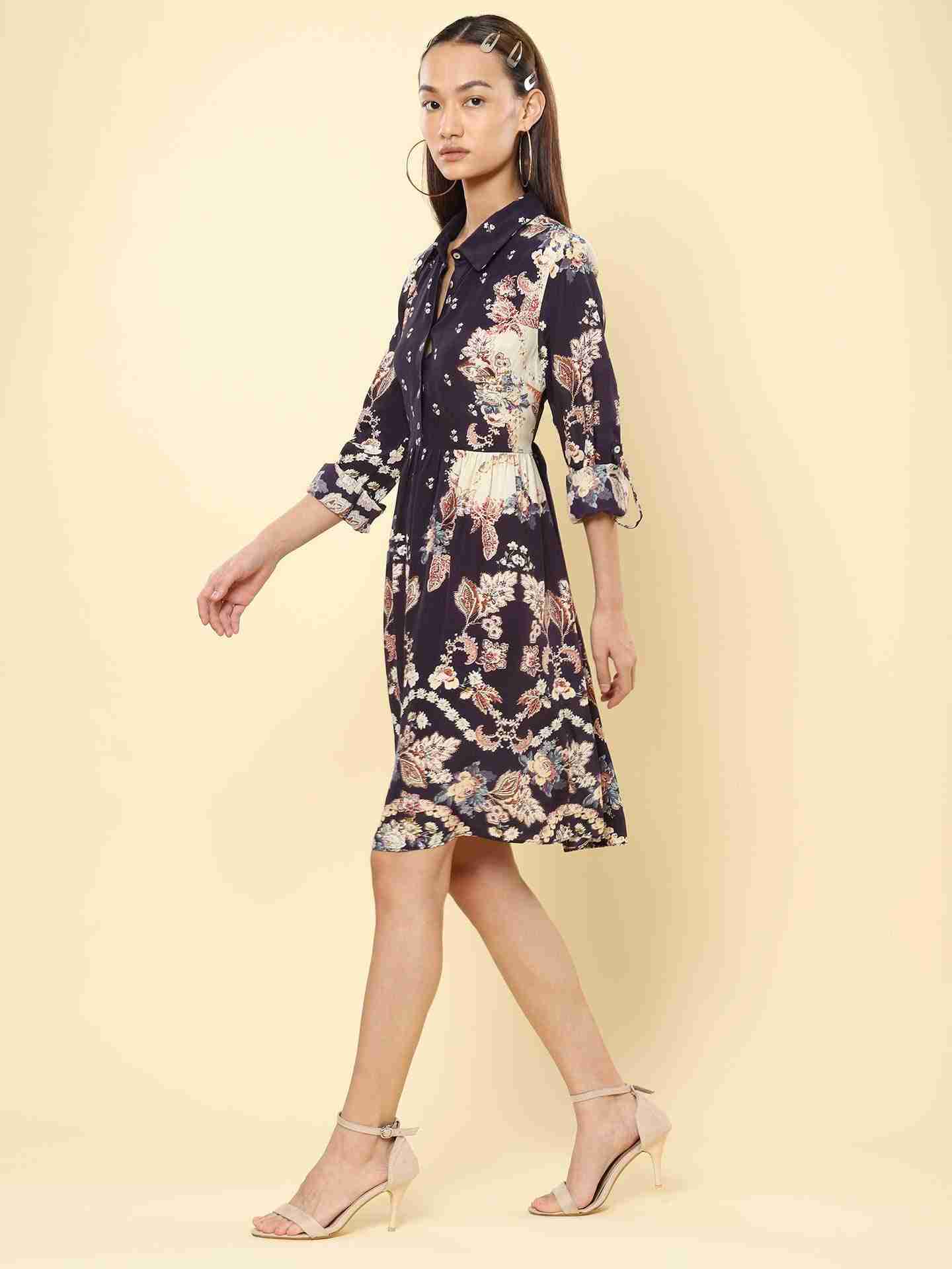 Black Rosette Dress