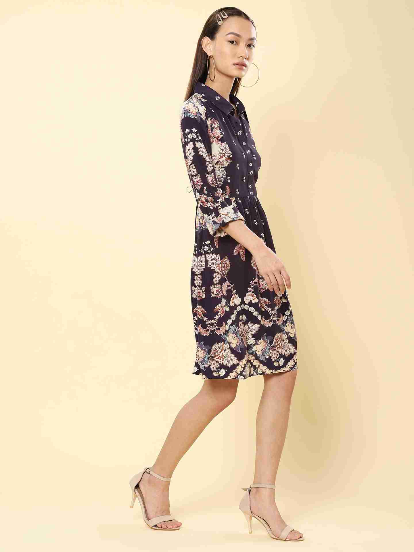 Black Rosette Dress
