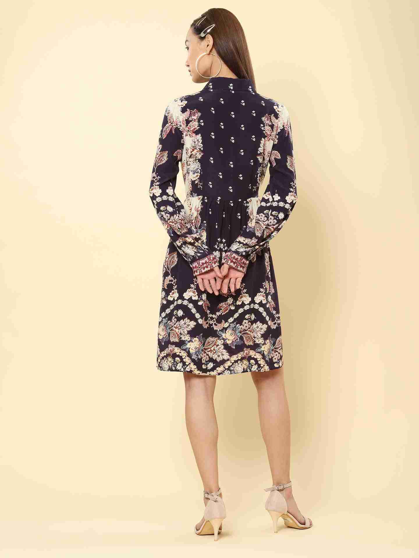 Black Rosette Dress