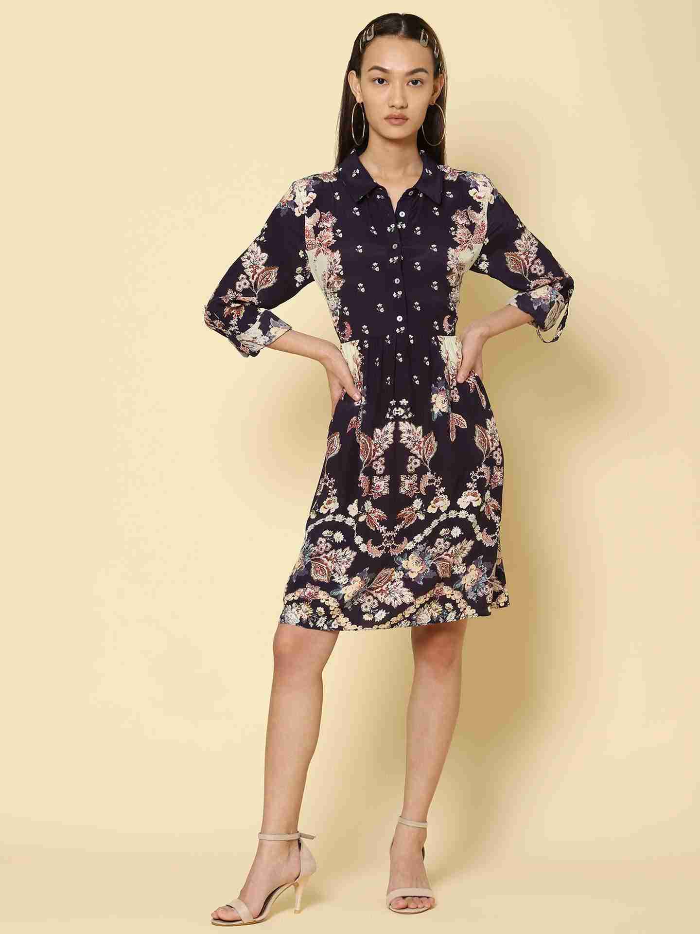 Black Rosette Dress