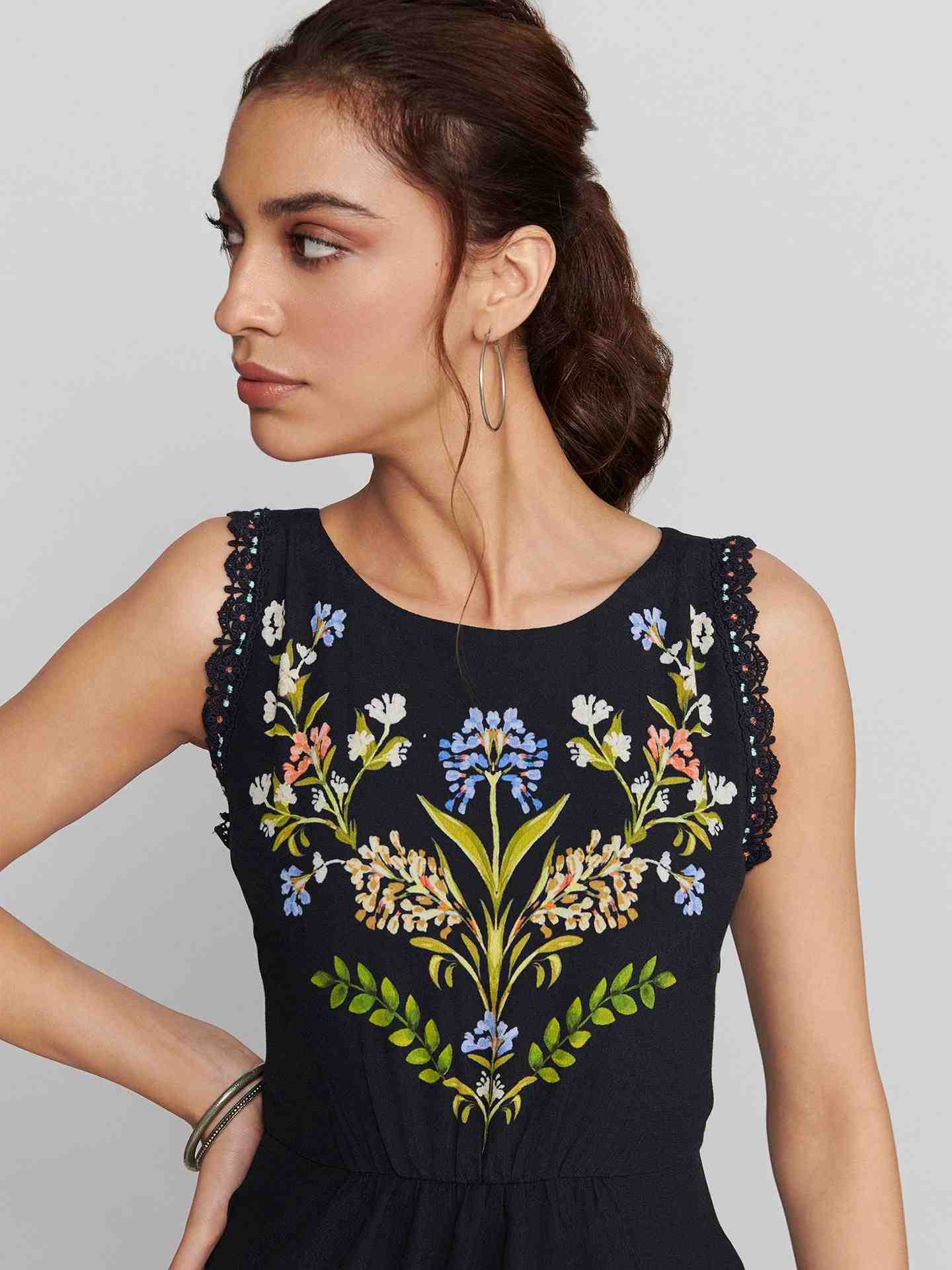 Navy Alaia Short Dress