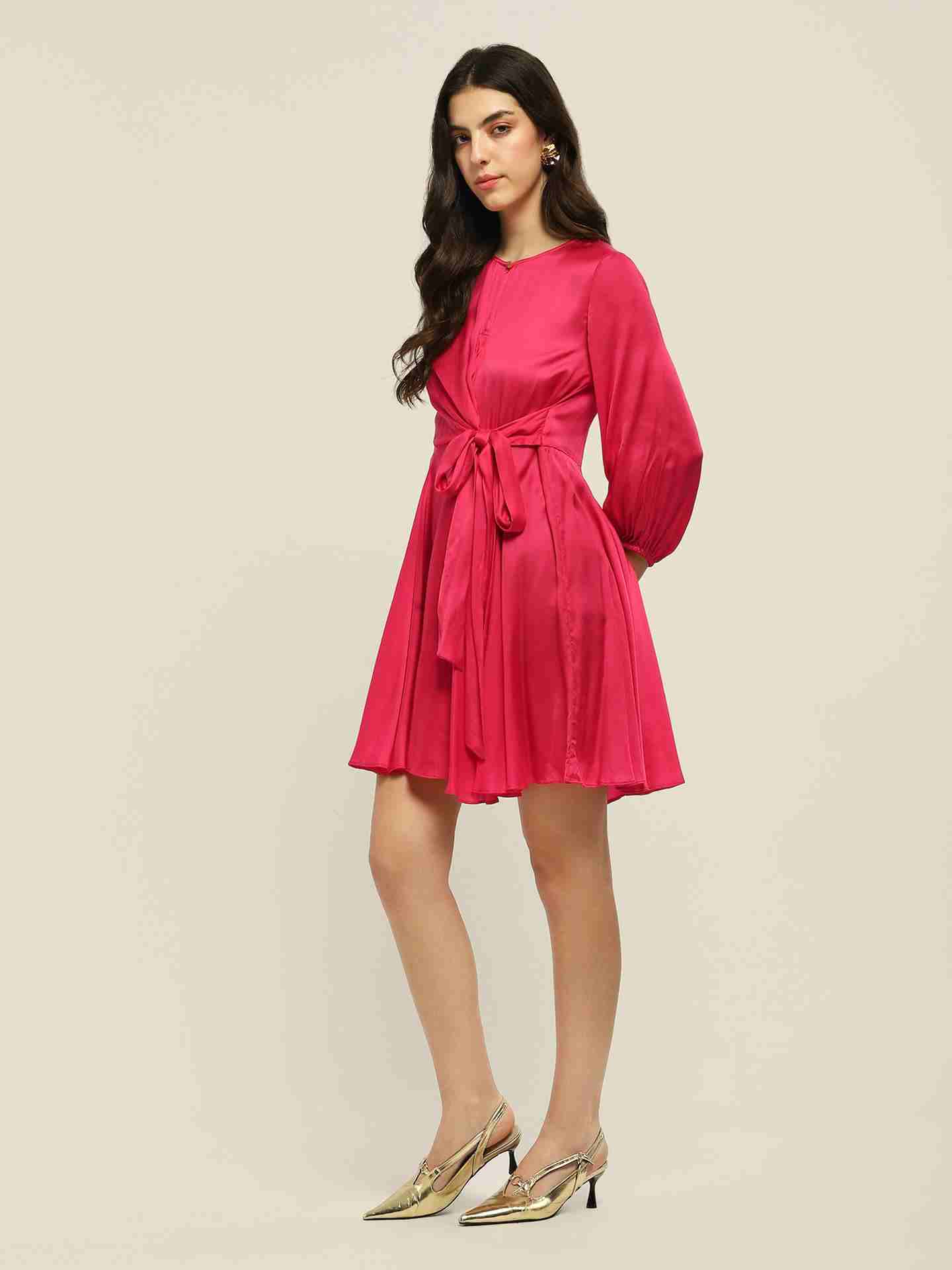 Fuschia Fashion Flair Short Dress
