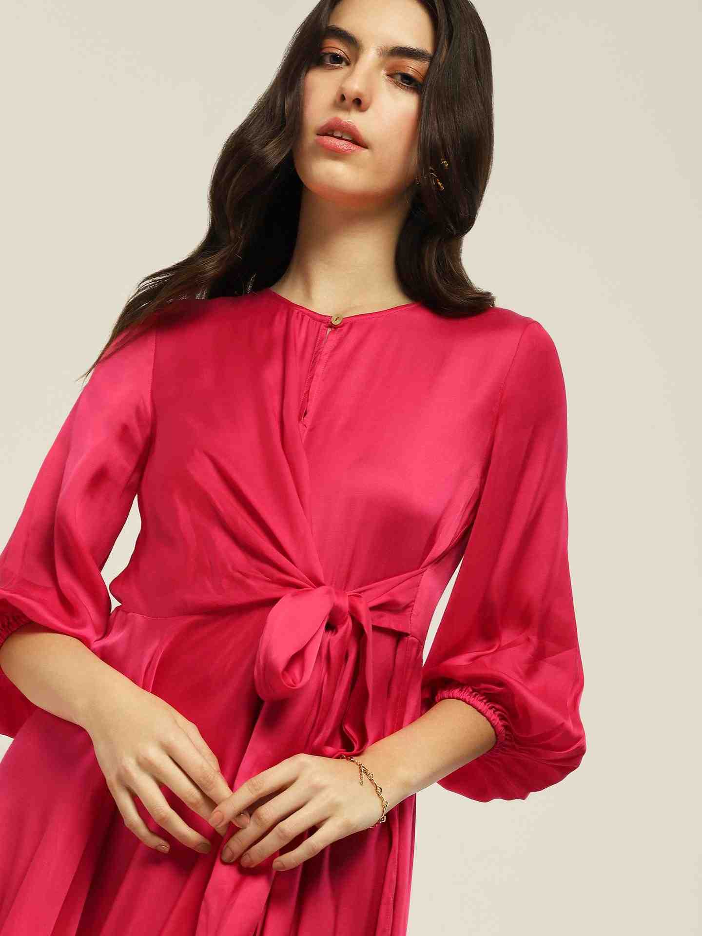 Fuschia Fashion Flair Short Dress