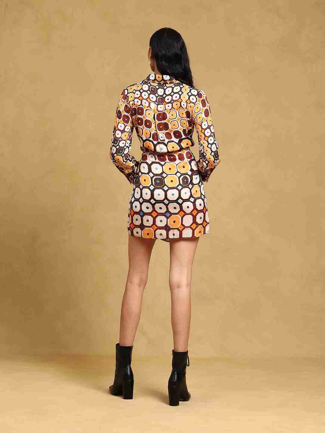 Brown Theodora Shirt Dress
