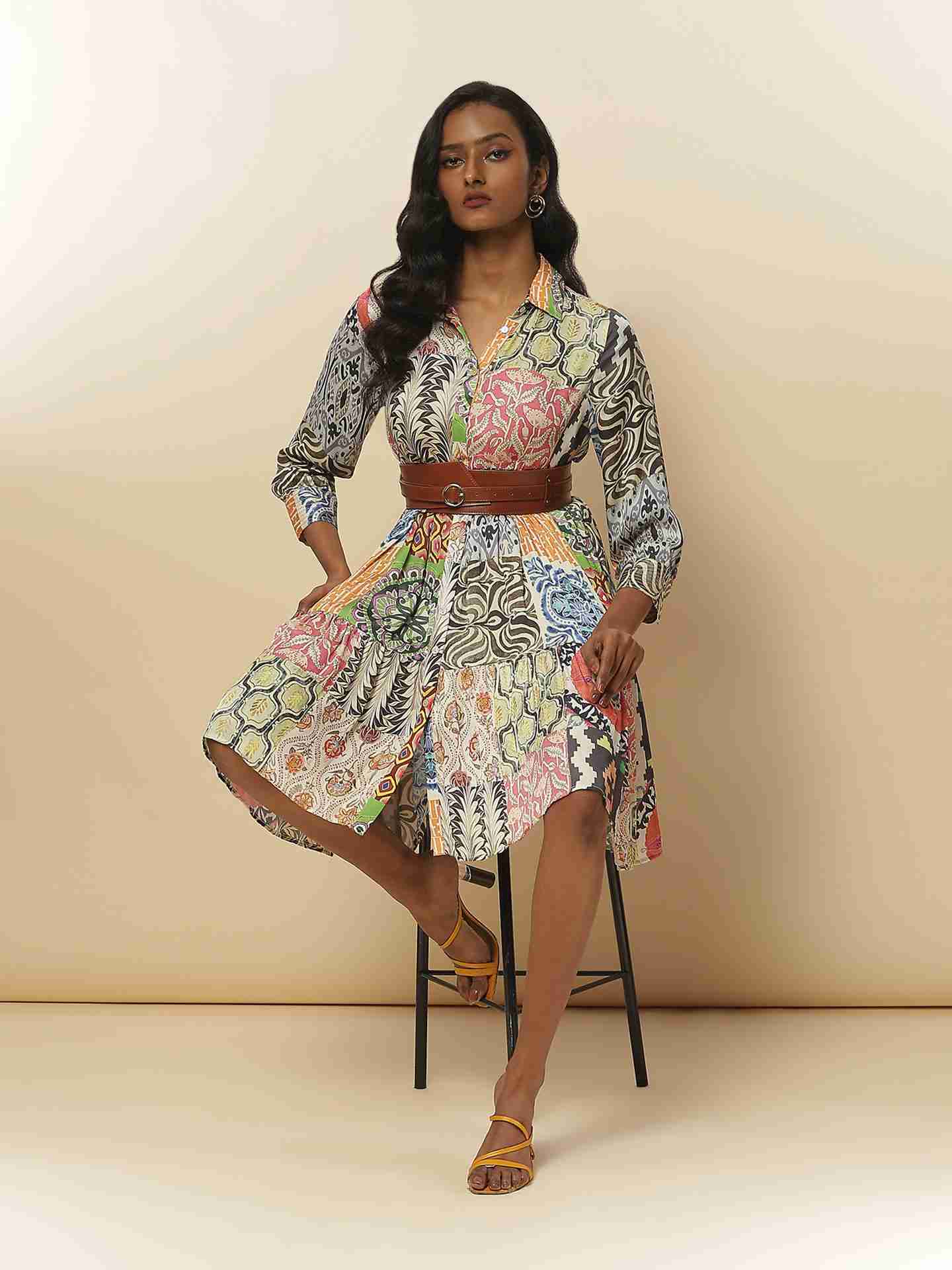 Multi Elizabeth Shirt Dress