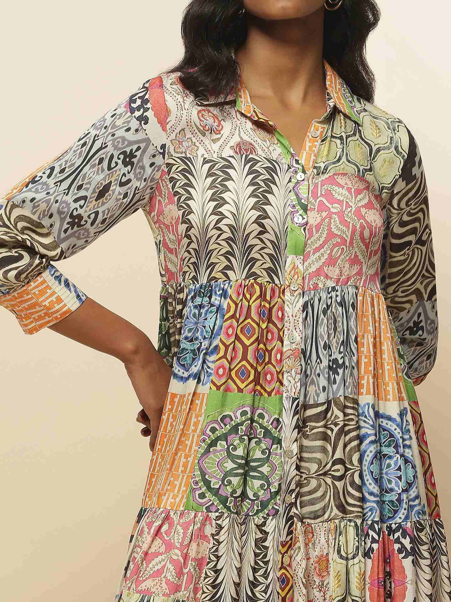 Multi Elizabeth Shirt Dress