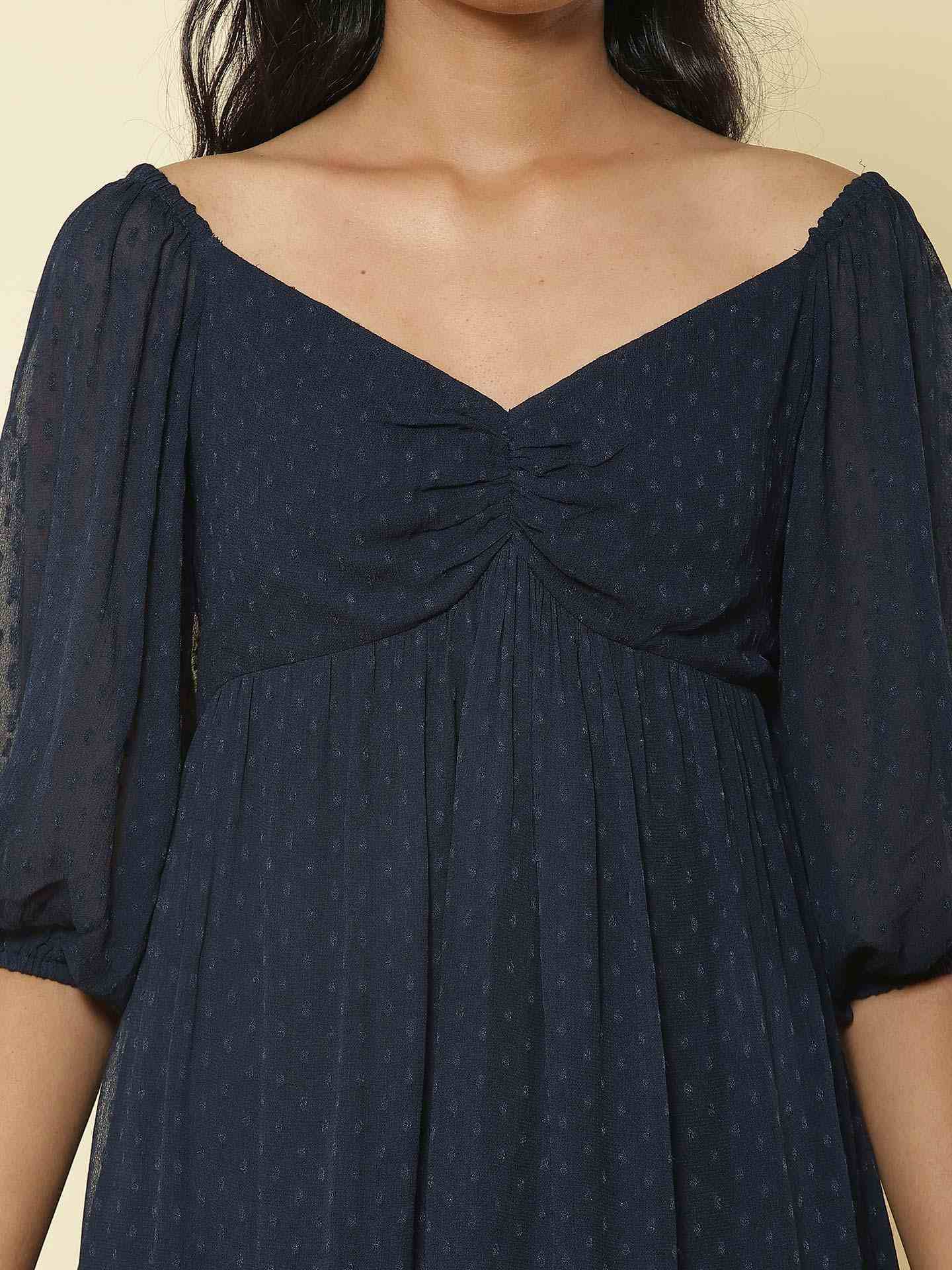 Navy Bossa Nova Shift Dress
