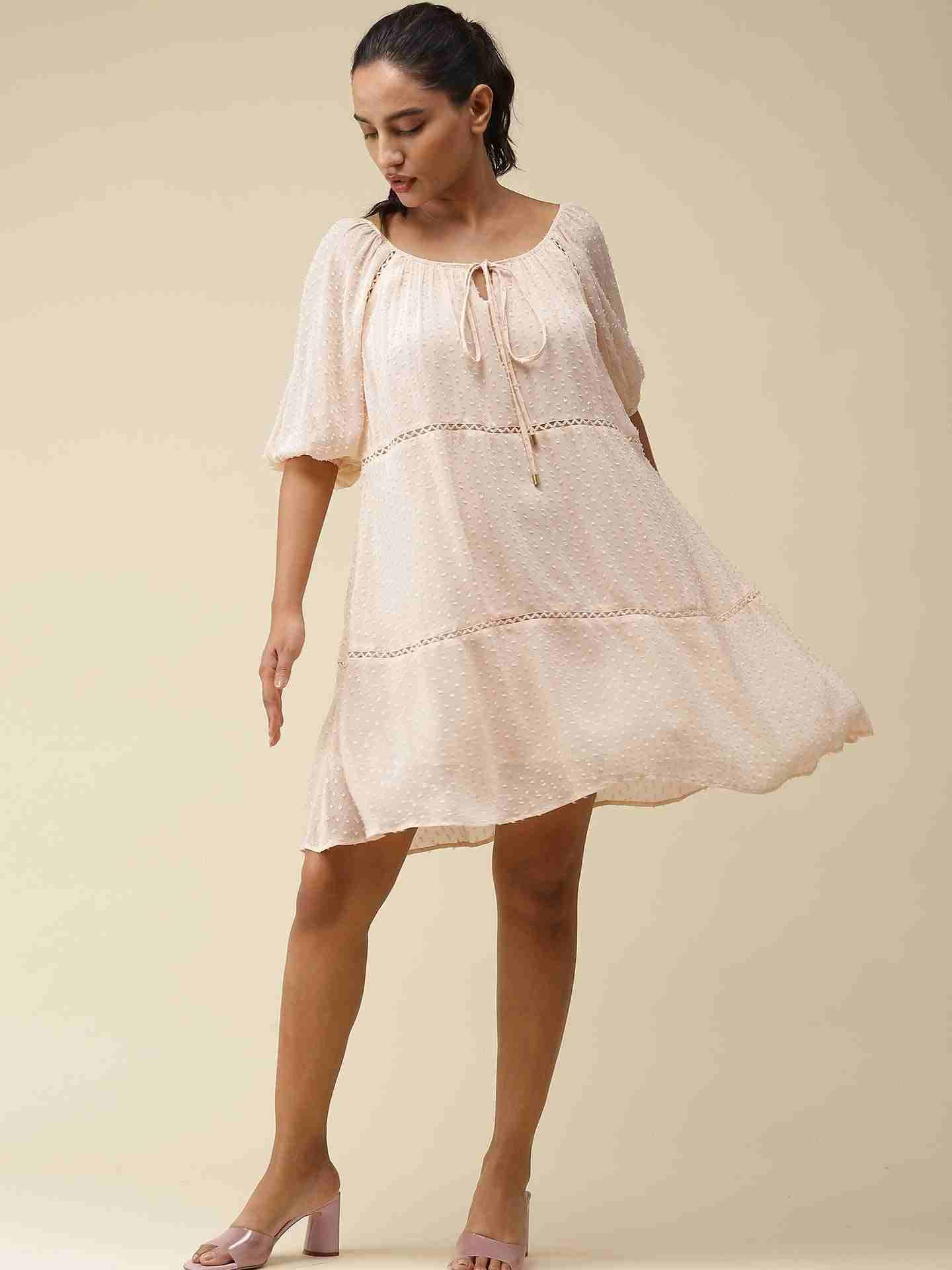 Peach Isabelle Shift Dress