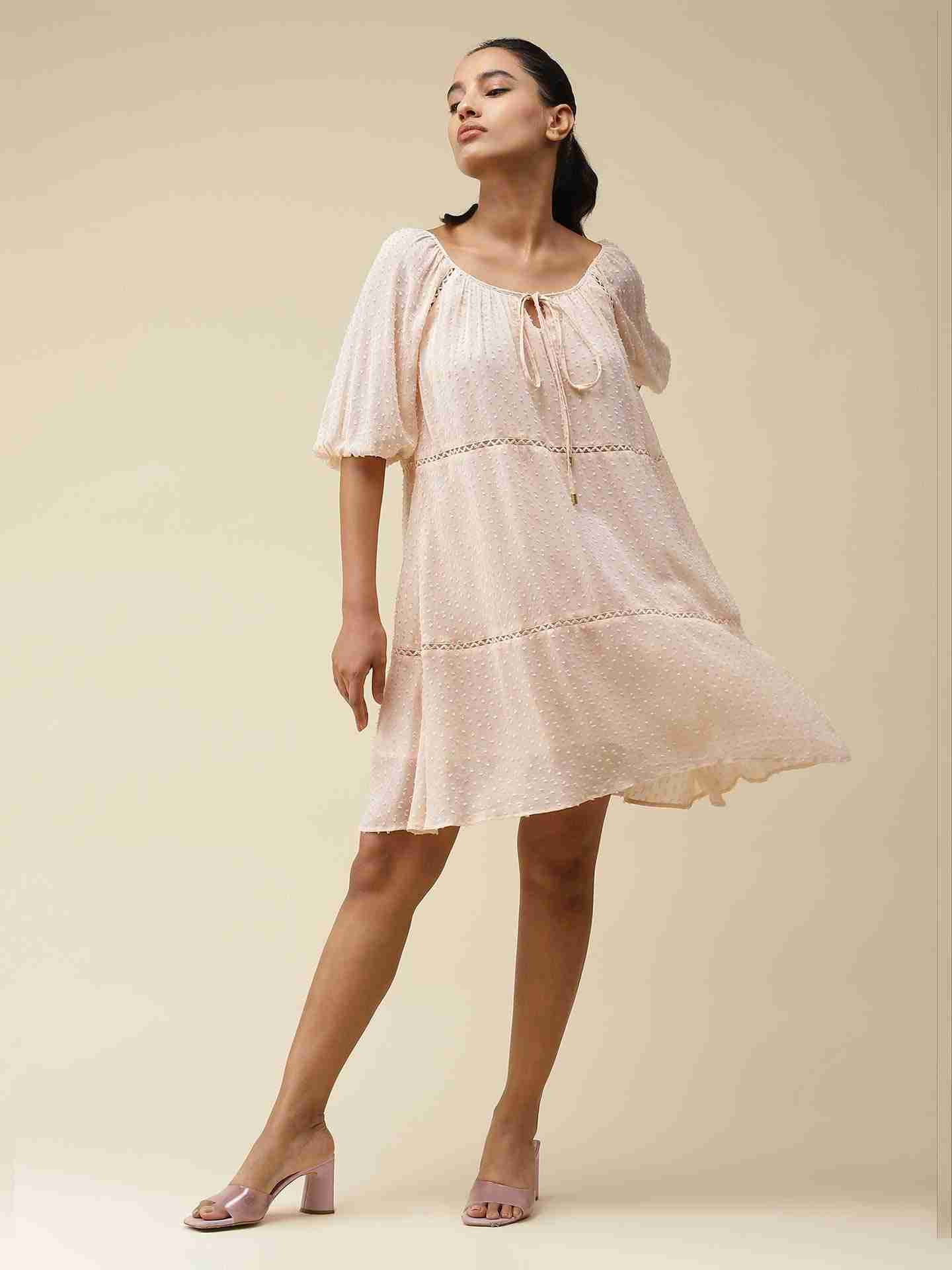 Peach Isabelle Shift Dress