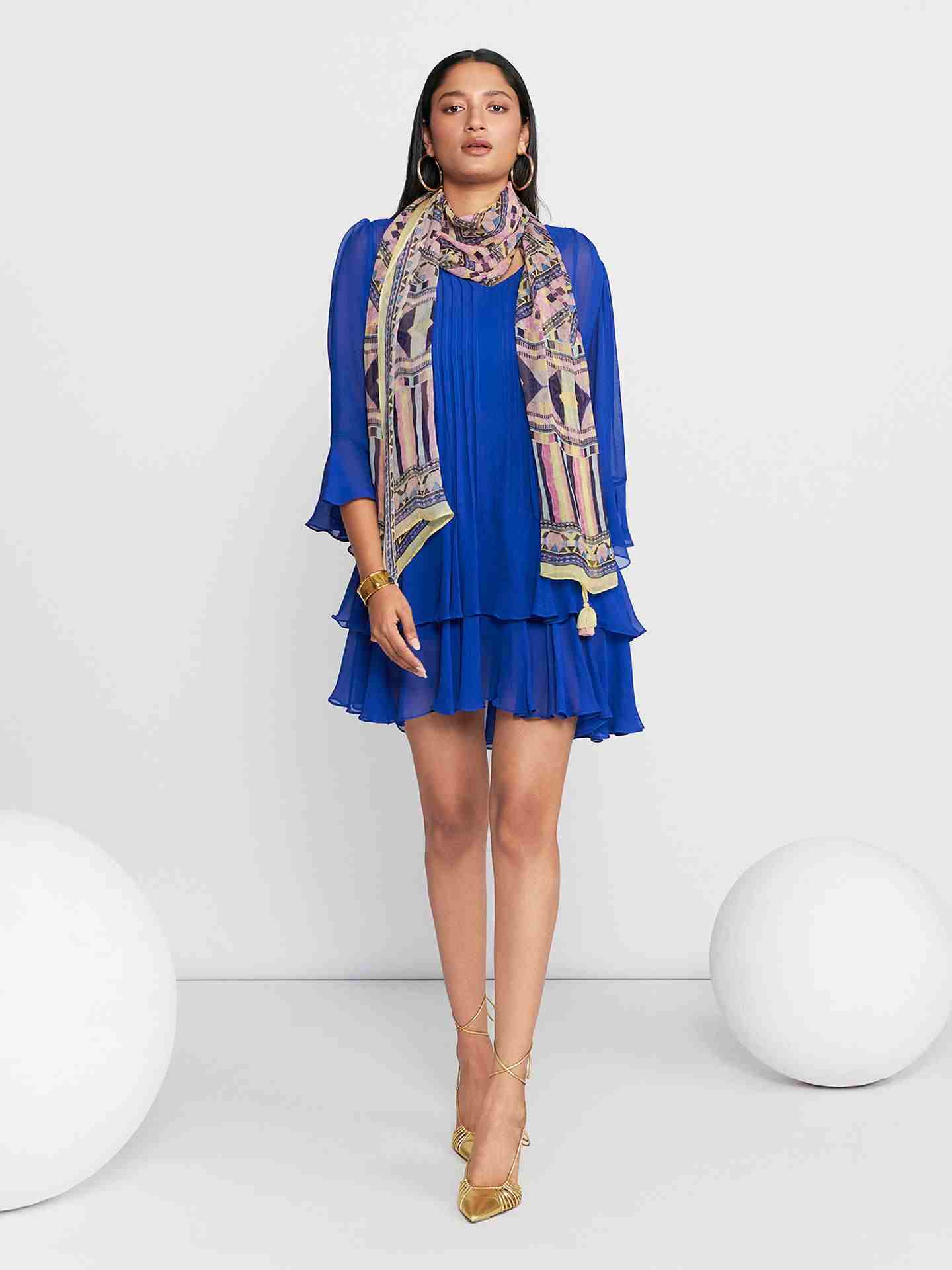 Blue Vannie Short Dress
