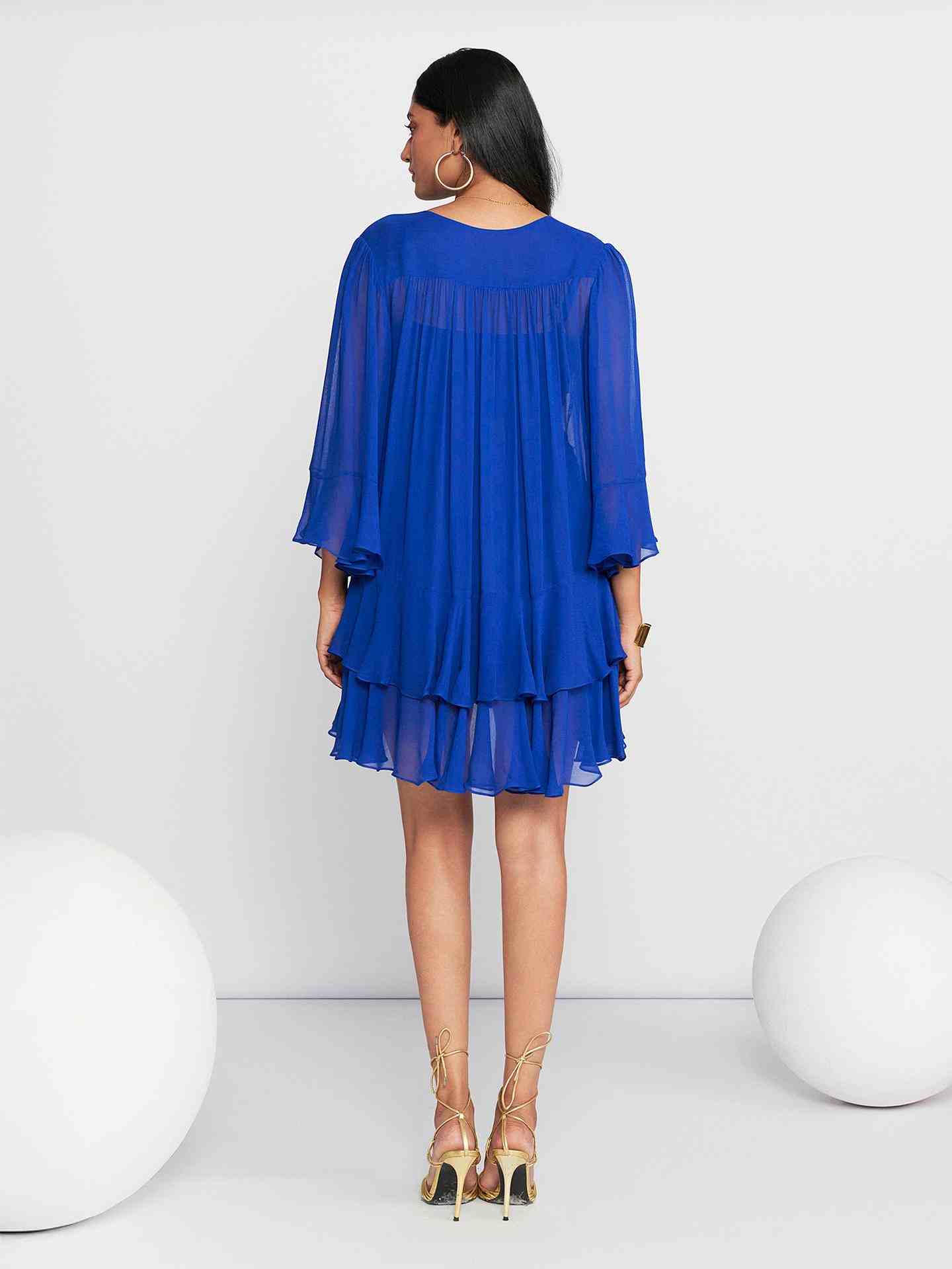 Blue Vannie Short Dress