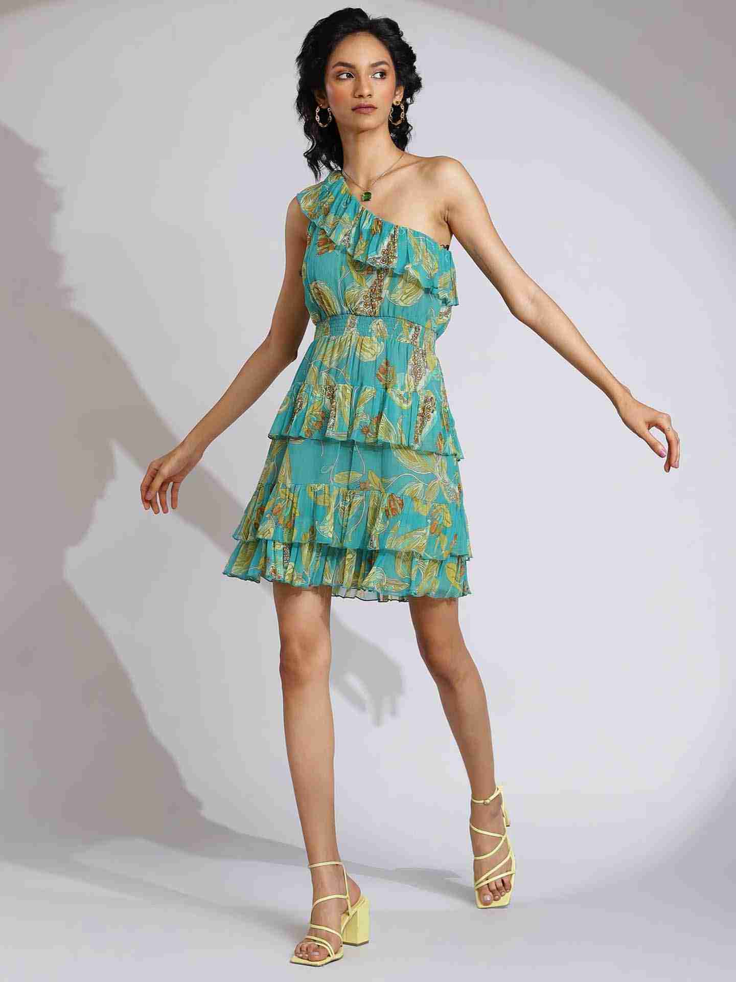 Turquoise Janine Dress