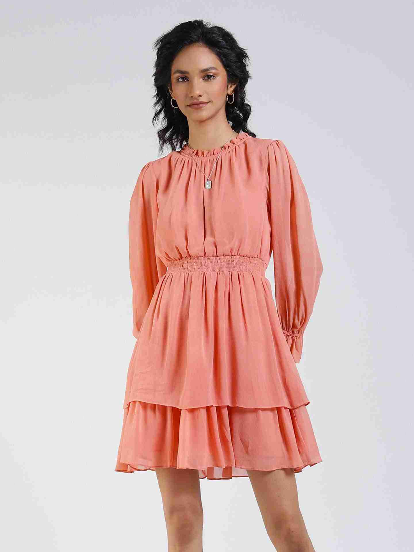 Peach Daniella Dress