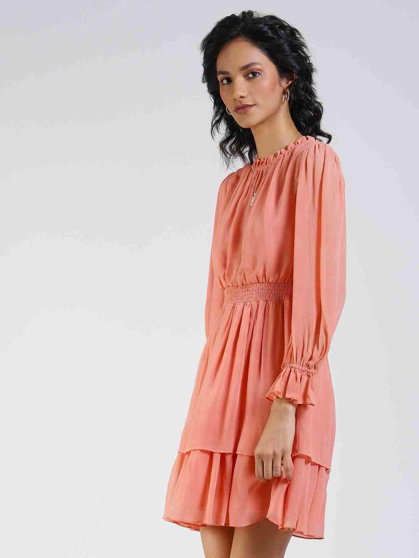 Peach Daniella Dress