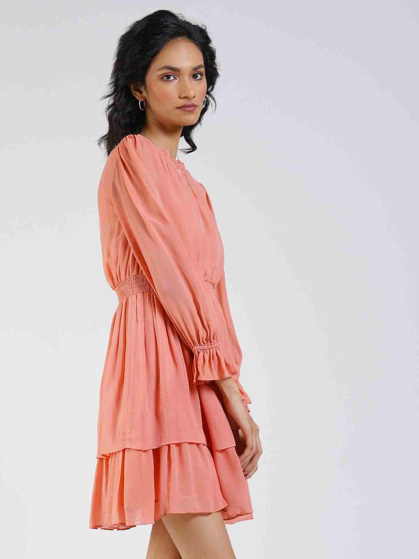 Peach Daniella Dress