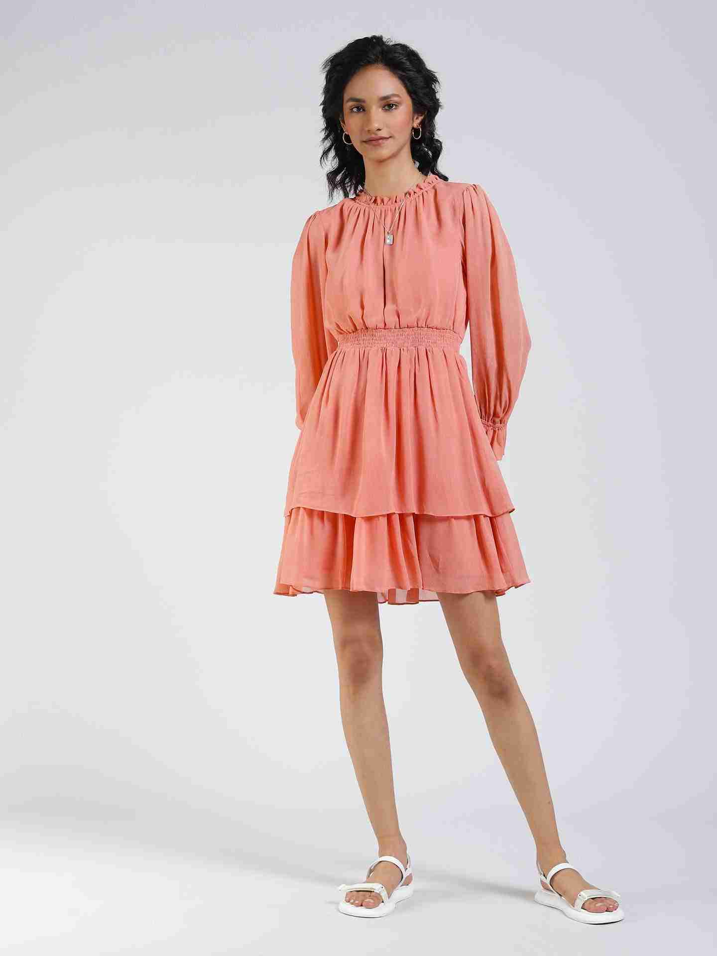Peach Daniella Dress