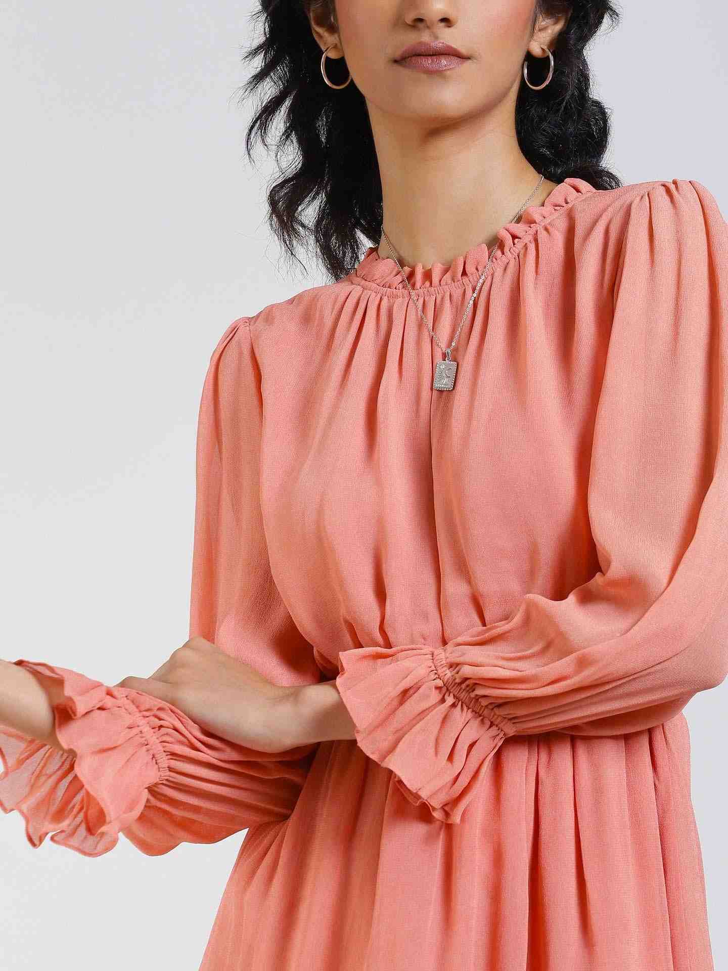 Peach Daniella Dress