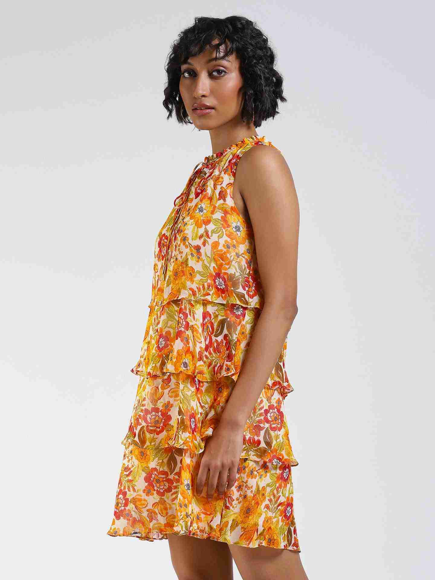 Orange Marigold Shift Dress