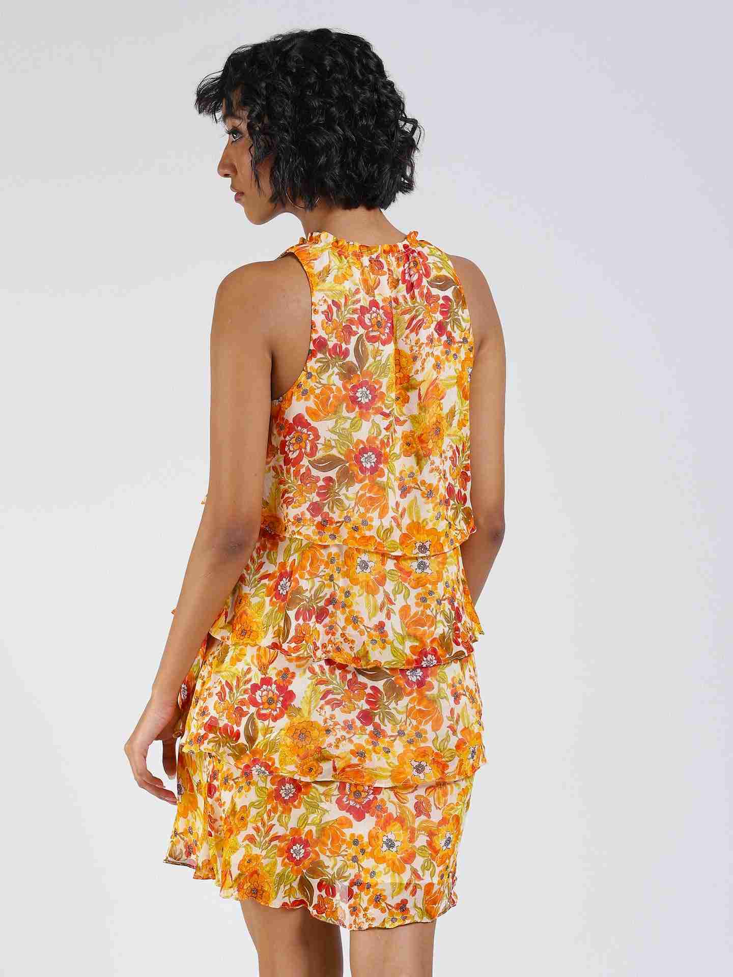 Orange Marigold Shift Dress