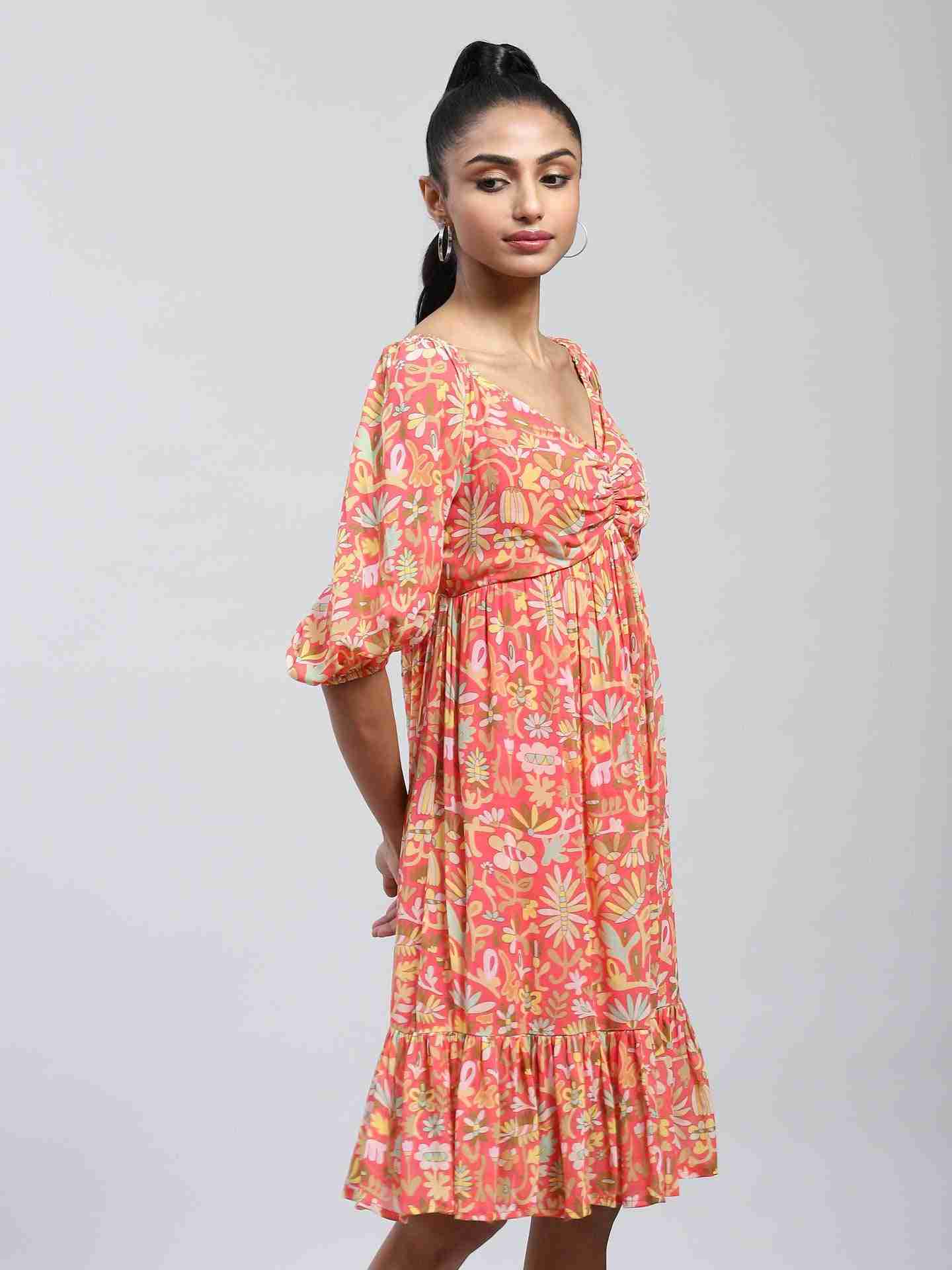 Red Anabelle Shift Dress