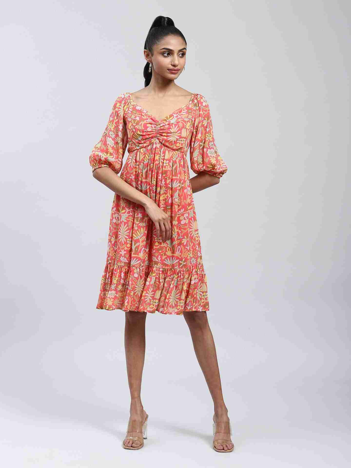 Red Anabelle Shift Dress