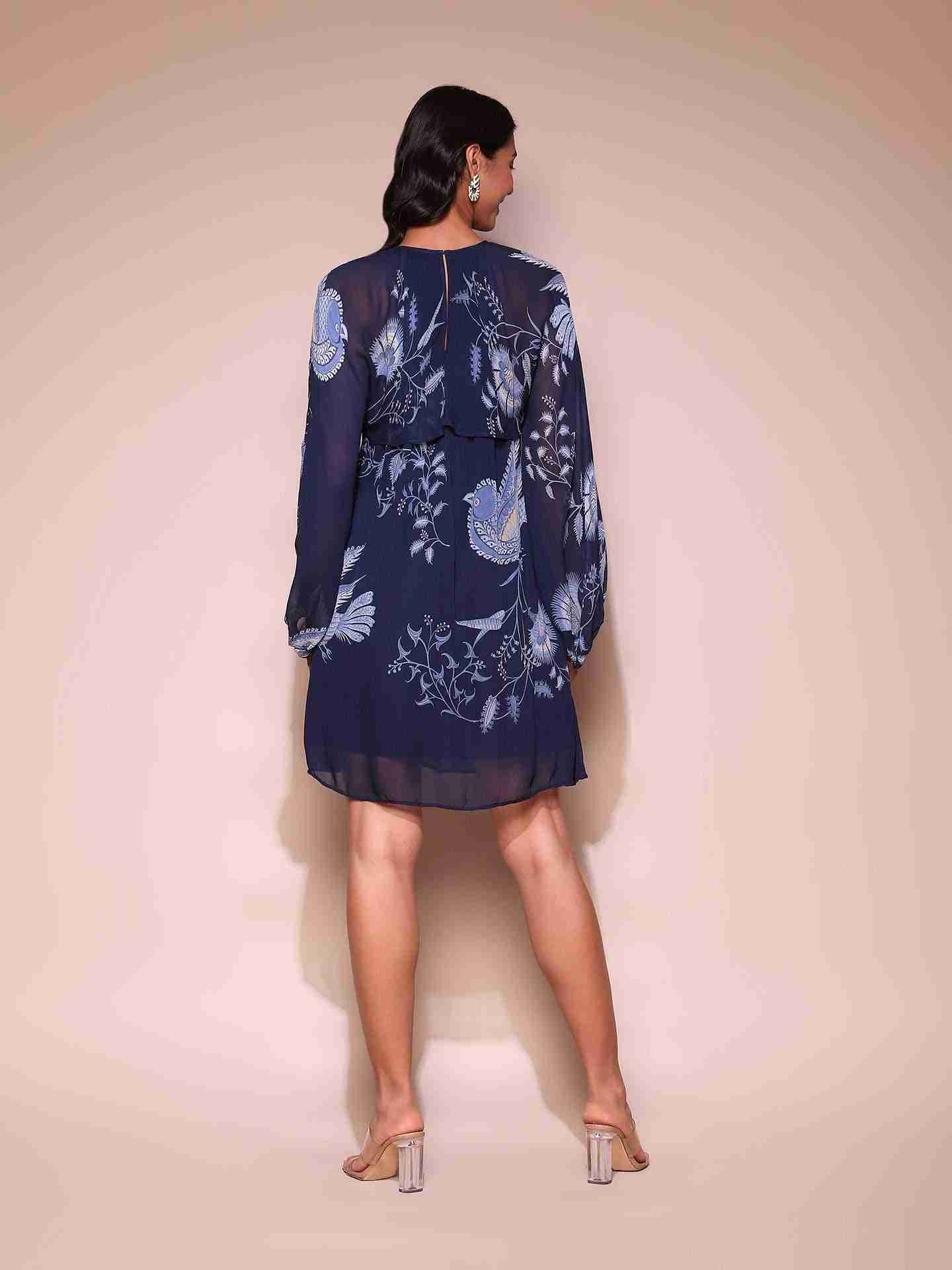 Navy Nymeria Shift Dress