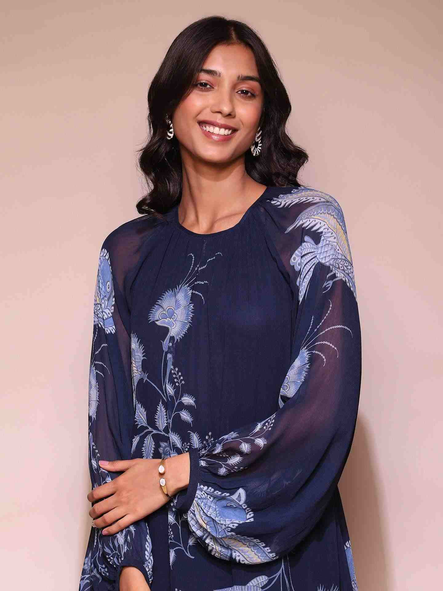 Navy Nymeria Shift Dress