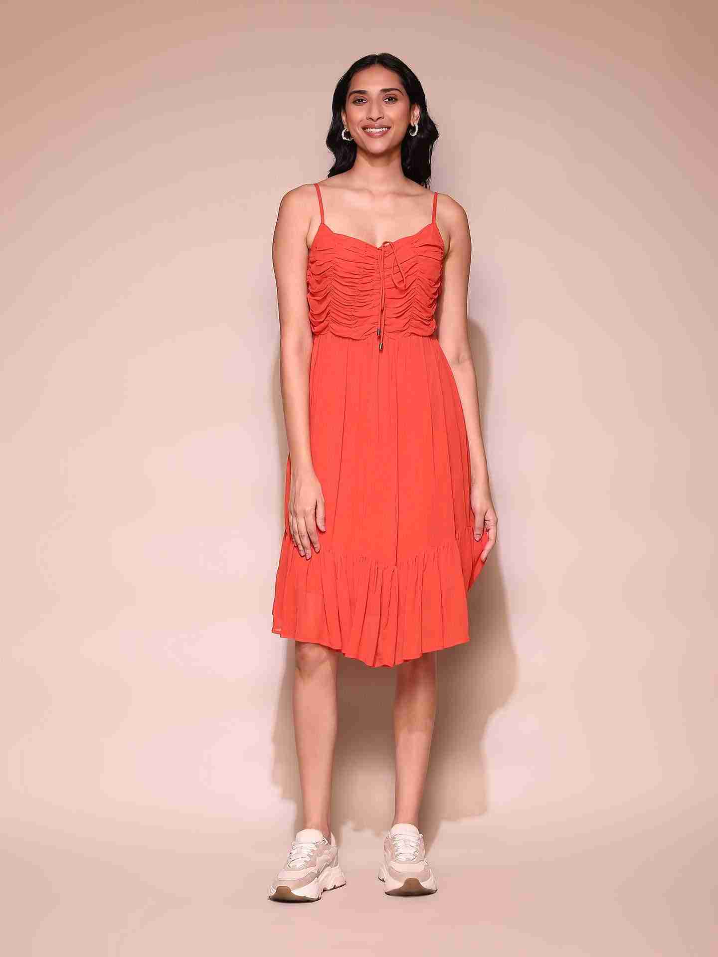 Orange Elayne Dress