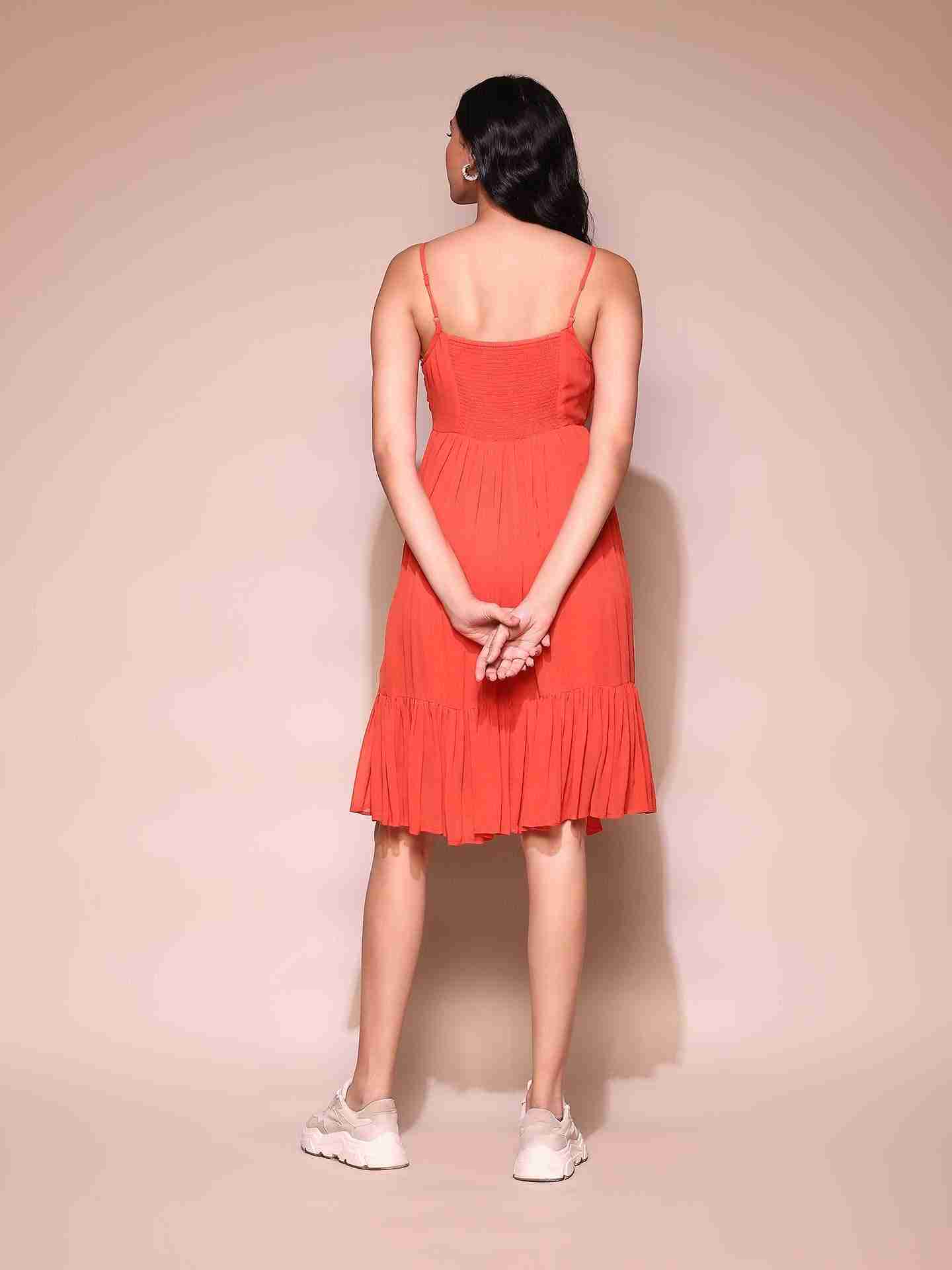 Orange Elayne Dress