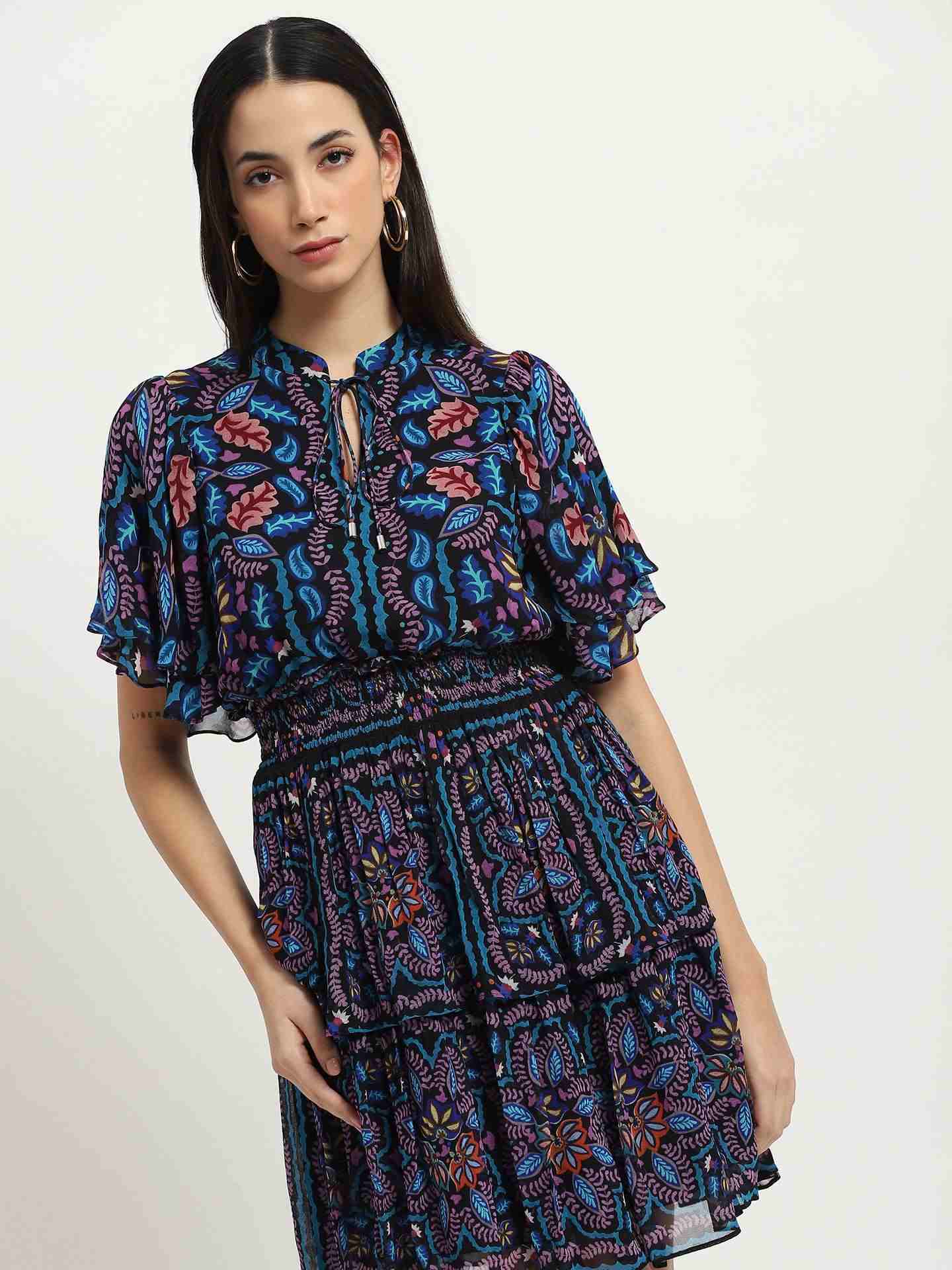 Navy Blair Skater Dress